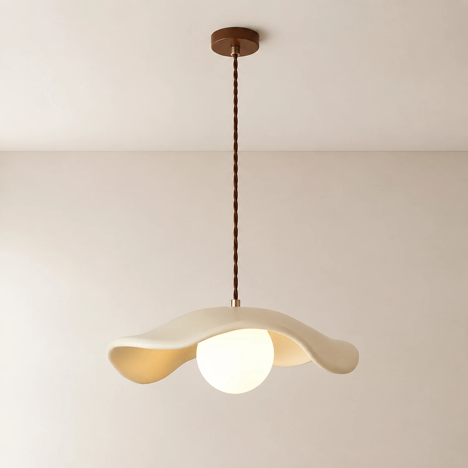 Modern Style Hat Shade Wabi-Sabi Pendant Light - Lumpaz