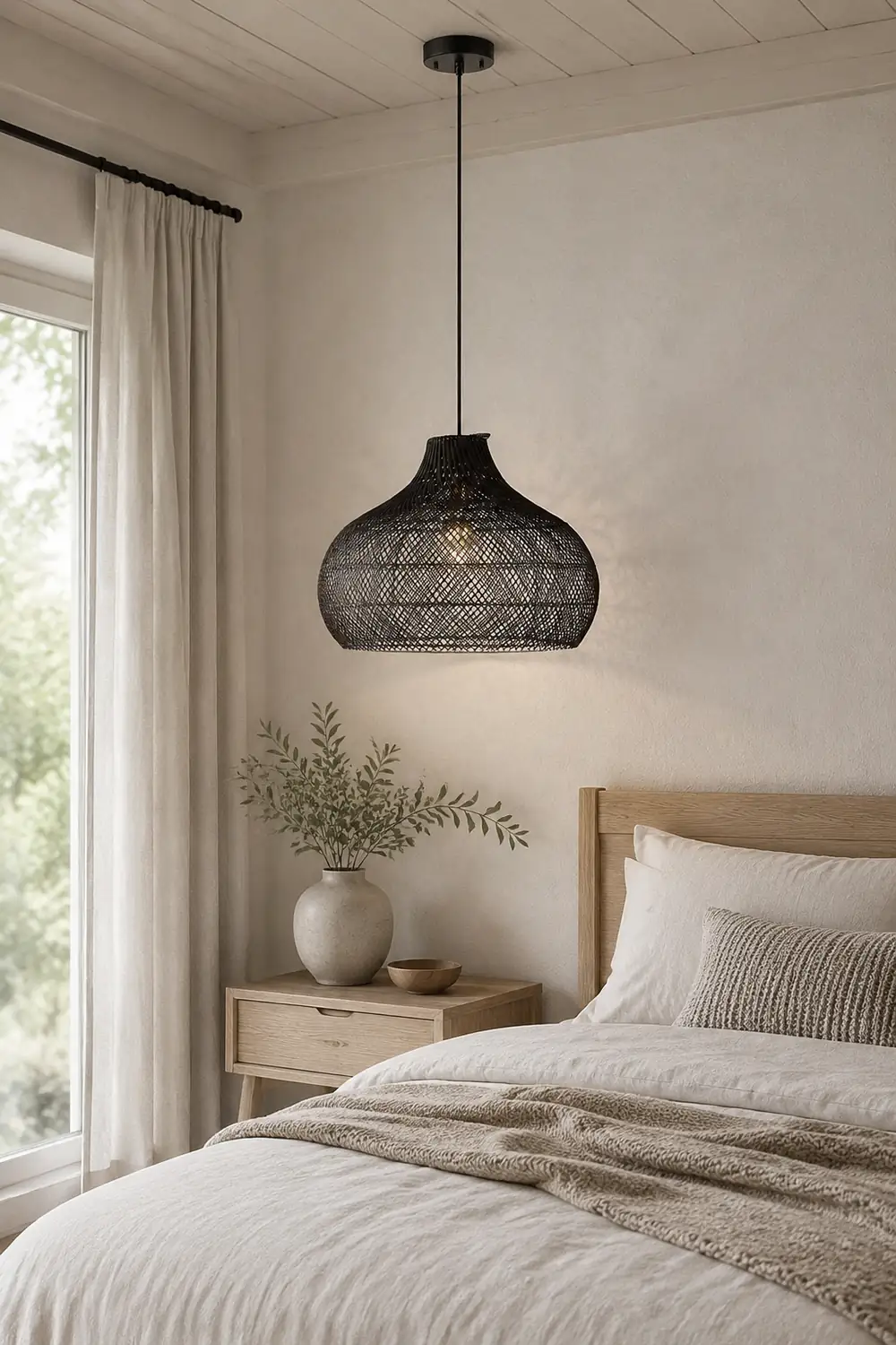 Modern Rattan Handwoven Island Pendant Light - Lumpaz