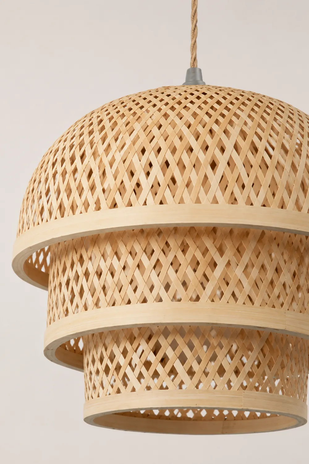 Bamboo Natural Basket Island Pendant Light - Lumpaz