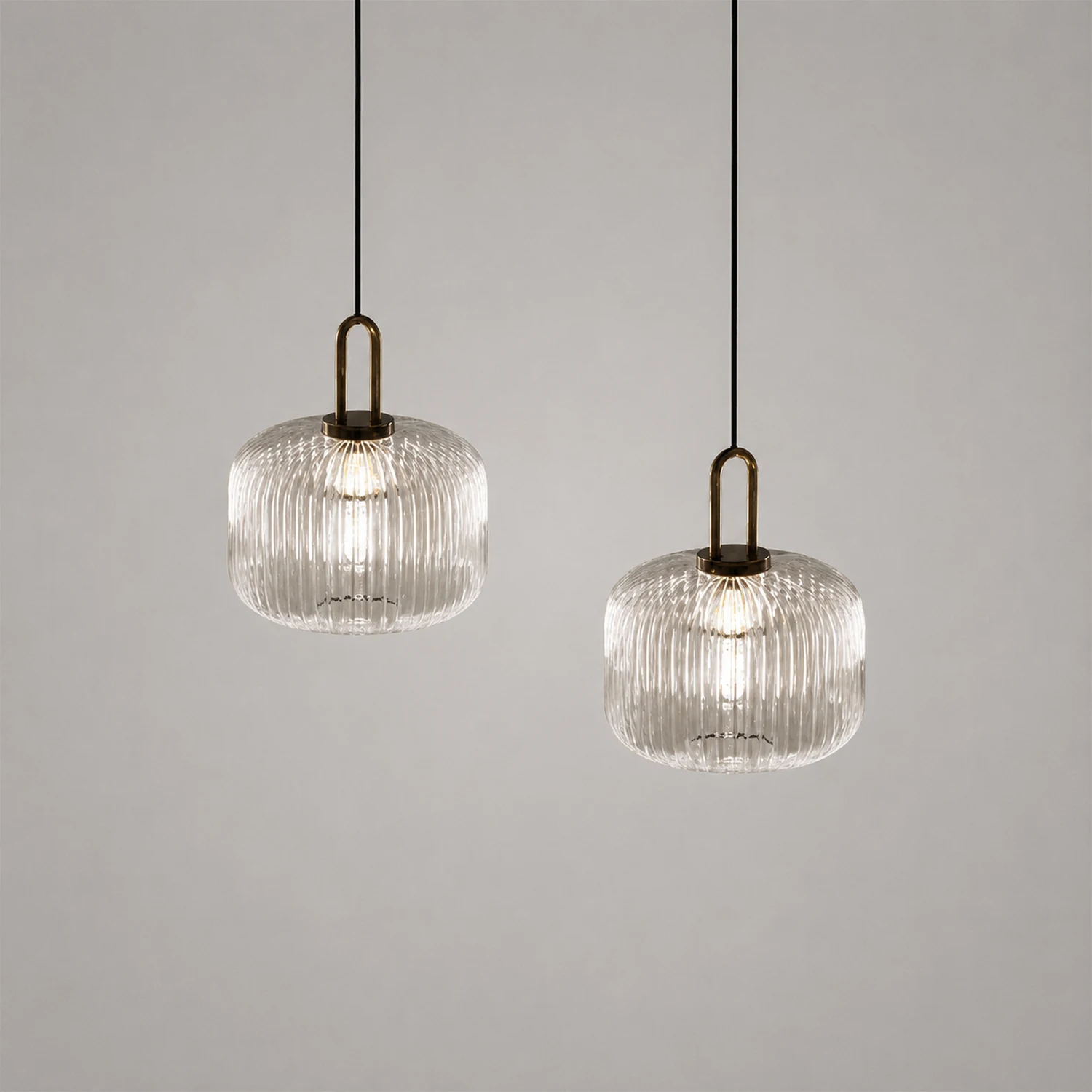 Design Pumpkin Shape Glass Pendant Light - Lumpaz