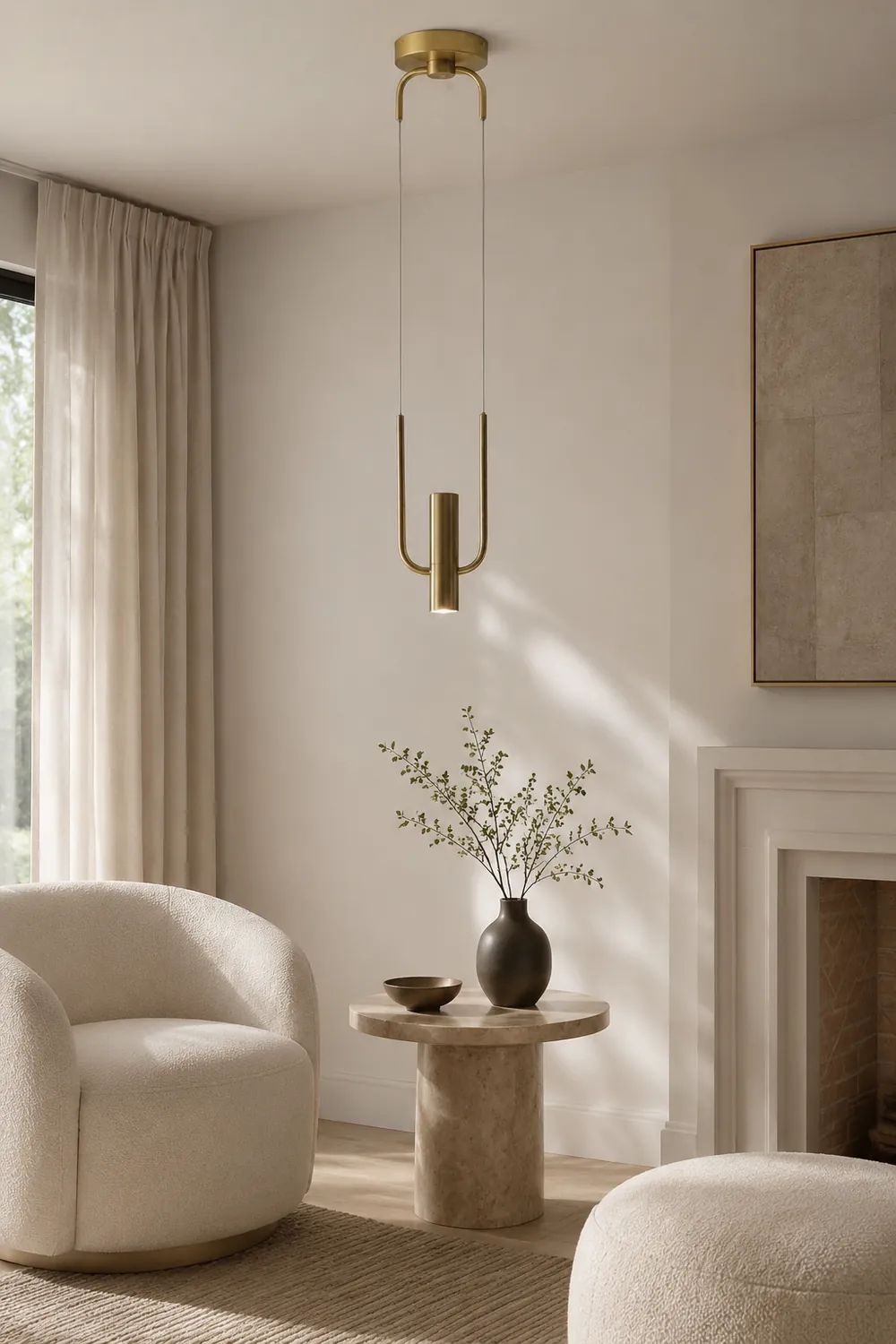 Nordic Metal Golden Pendant Light For Kitchen - Lumpaz