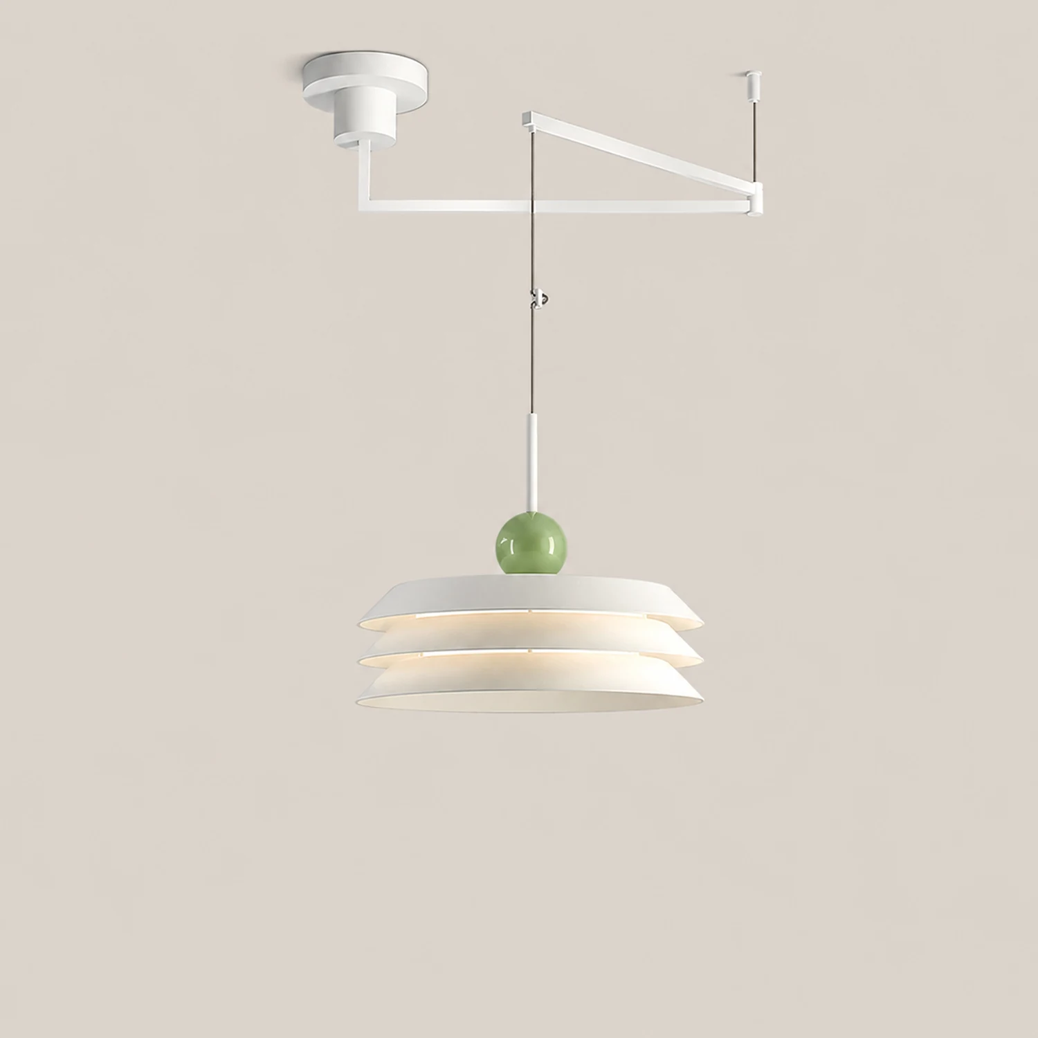 Modern Morandi Layered Metal Hanging Lights - Lumpaz