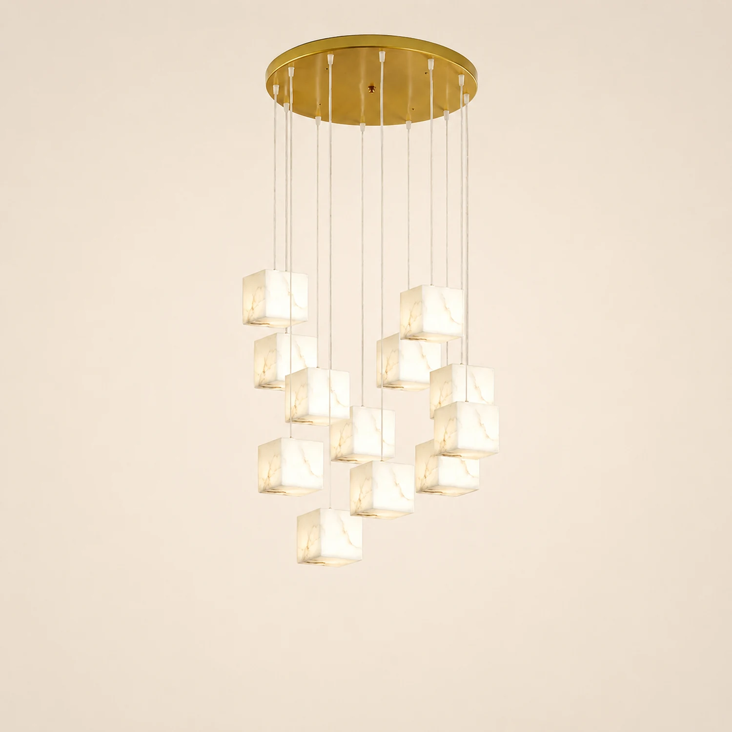 Modern Artistic Geometric Shape Elegant Hanging Light Fixture - Lumpaz