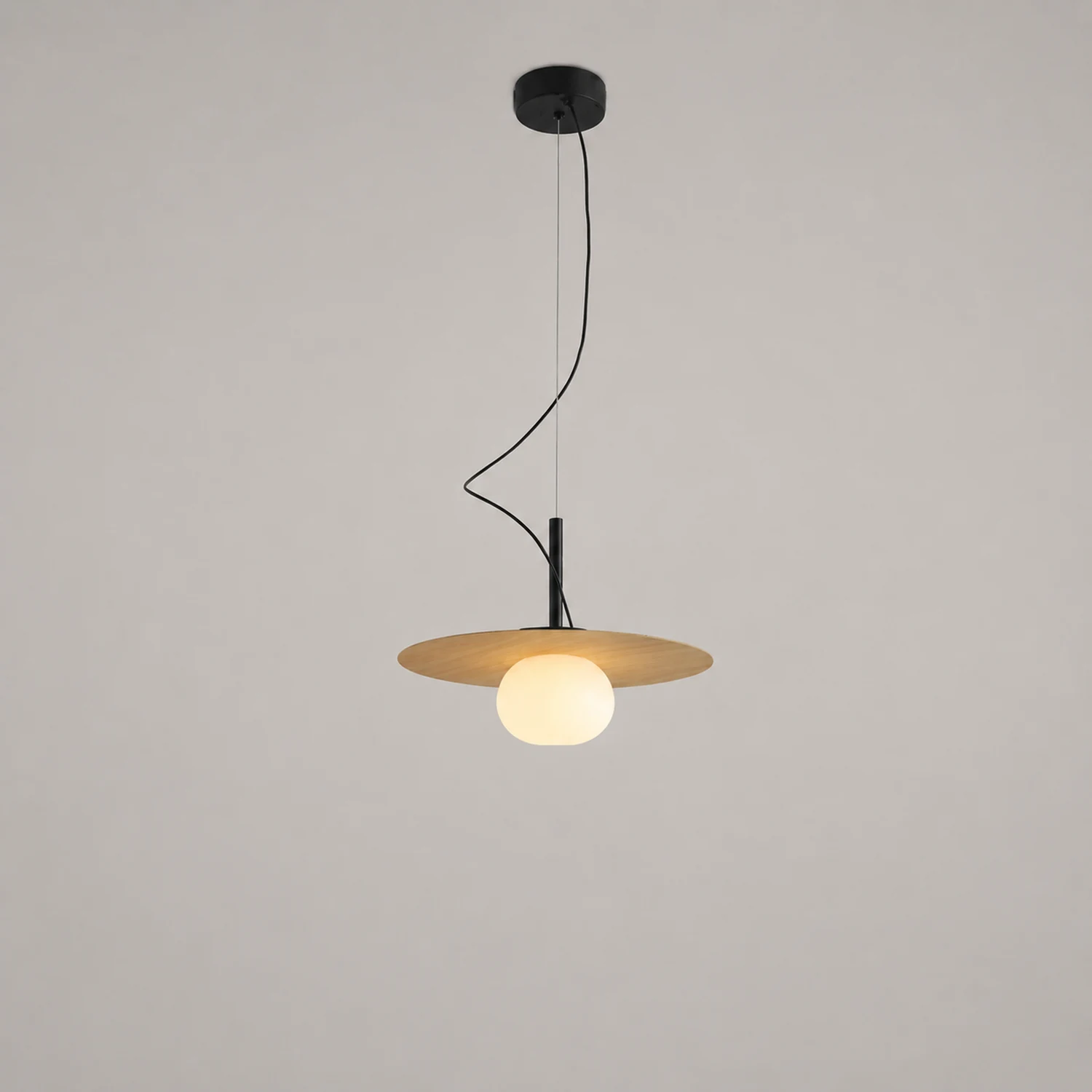 Modern Iron Pendant Light Glass Chandelier - Lumpaz