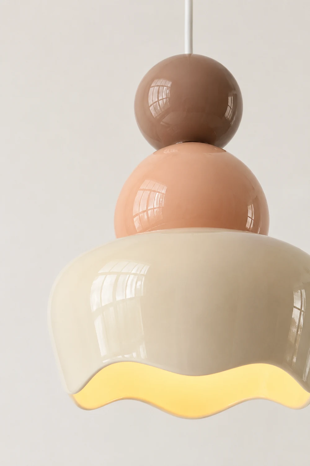 Cream Sunny Bedroom Bedside Pendant Lamp - Lumpaz
