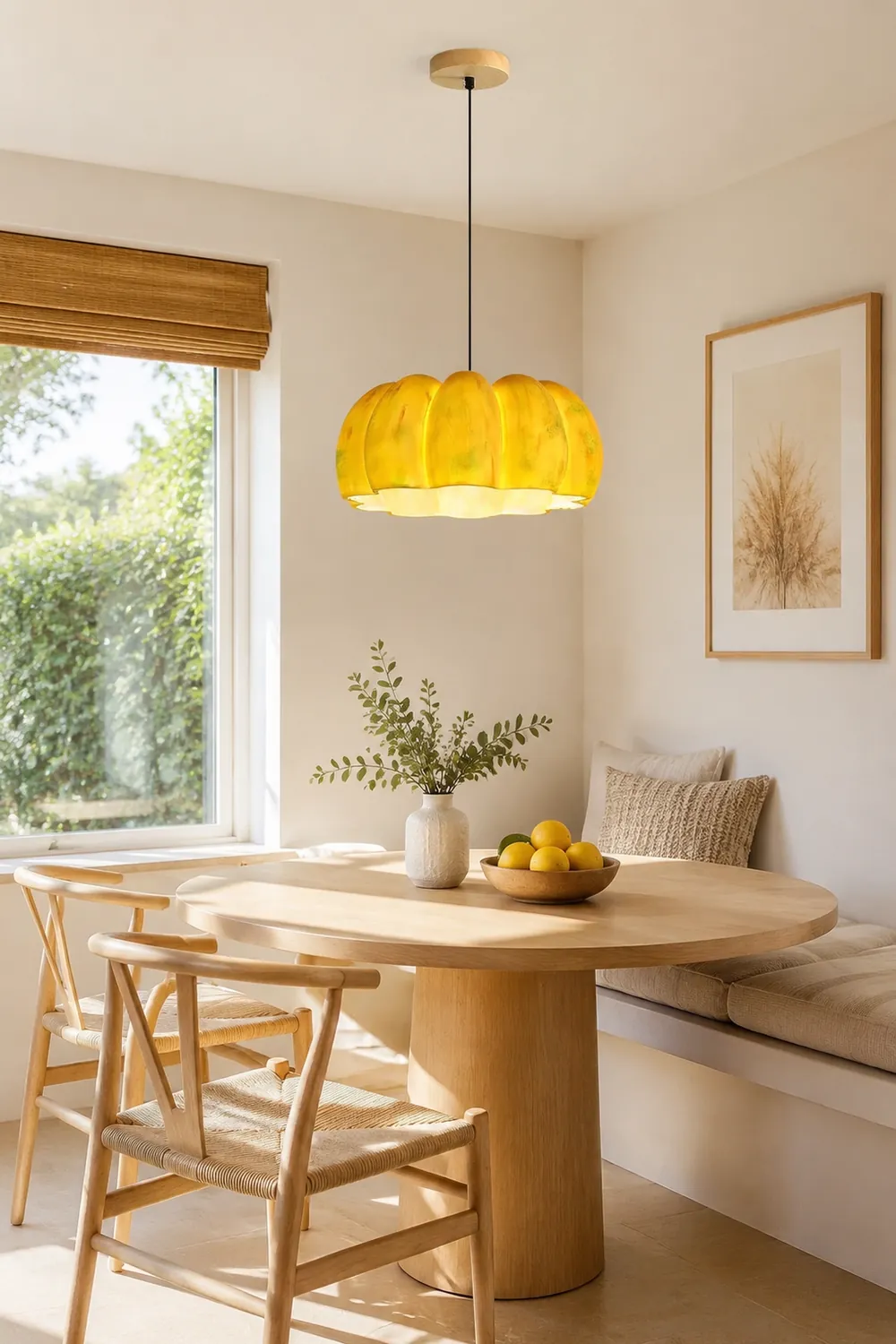 Eco-friendly Resin Pumpkin Pendant Light - Lumpaz
