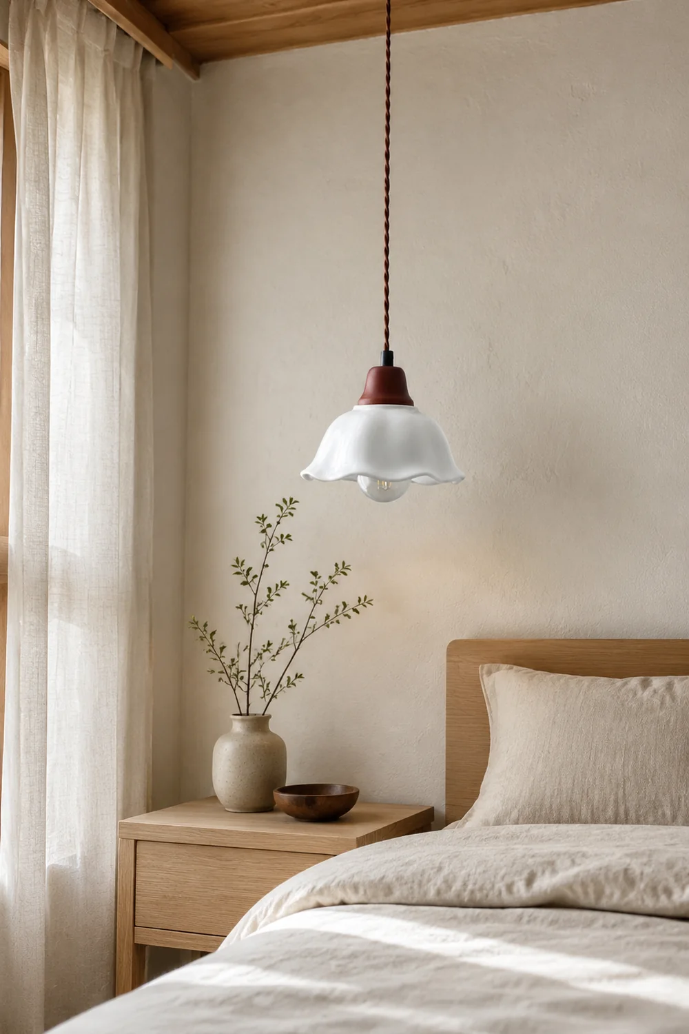 Decor Flower Ceramic  LED Hanging Light - Lumpaz
