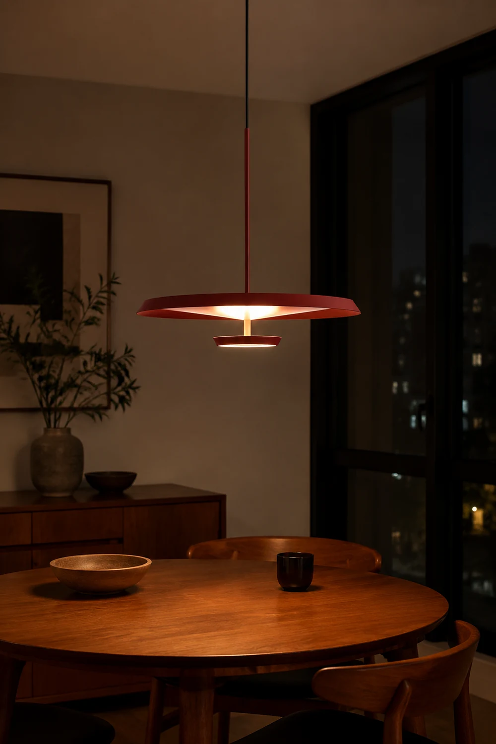 Modern LED Fixtures Round Plate Pendant Lights - Lumpaz