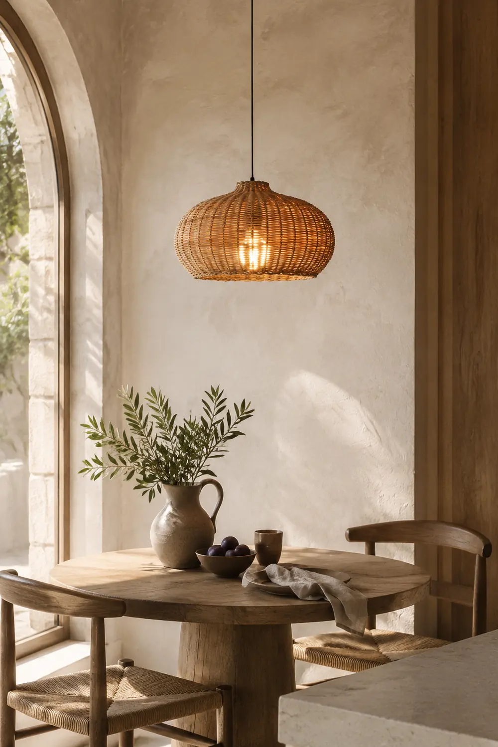 Unique Rattan Handmade Nordic Pendant Lampshades For Living Room - Lumpaz