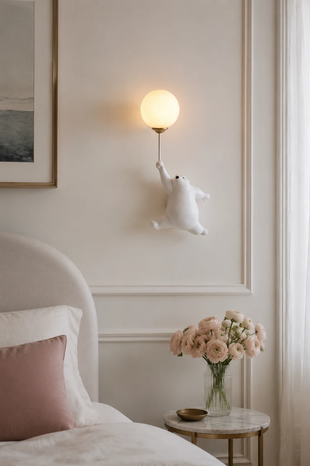 Fateh Wandlampe Bär Ballon, 4 Farben - Lumpaz