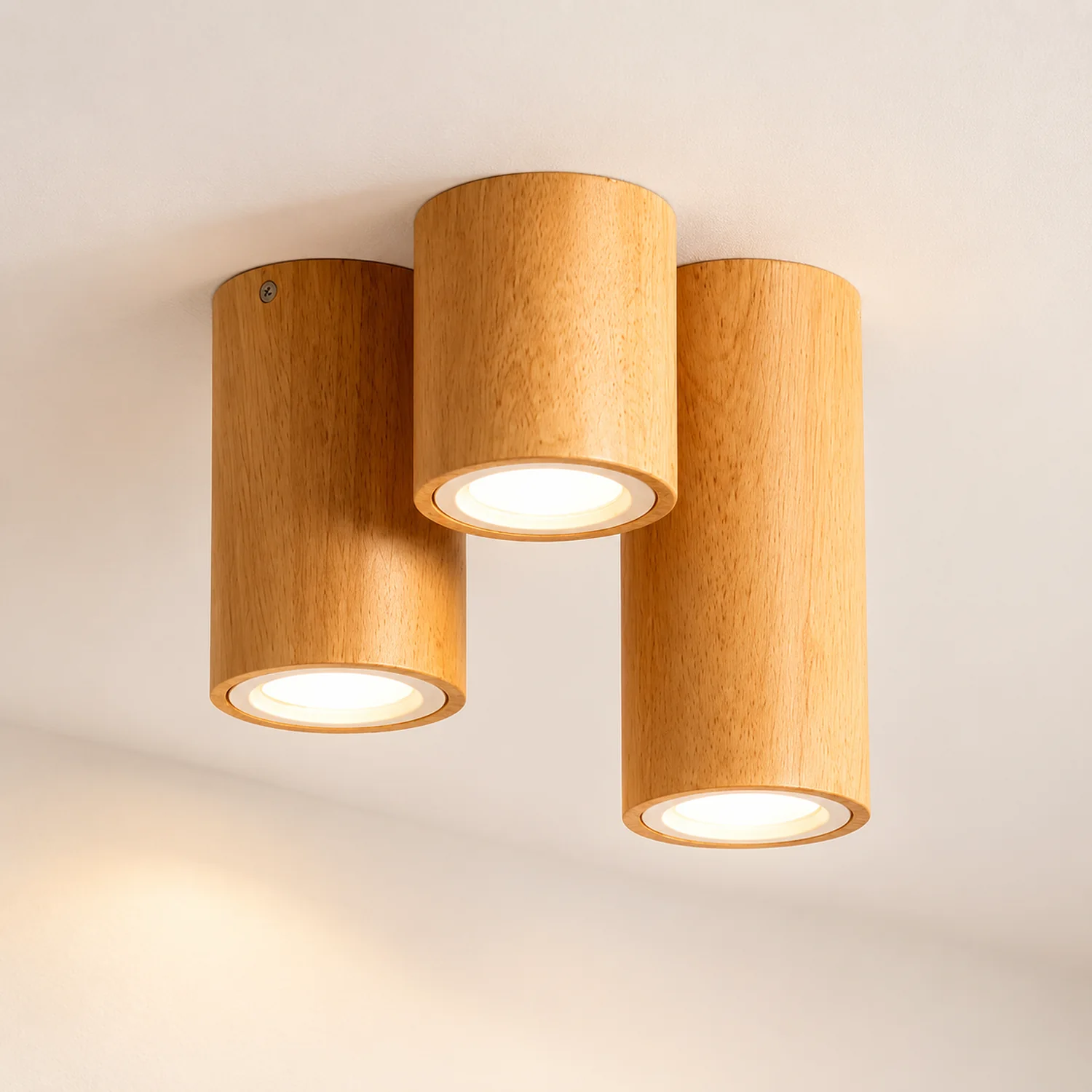 Ozawa Nordische Deckenleuchte Droplight aus Holz für Korridor, Balkon - Lumpaz