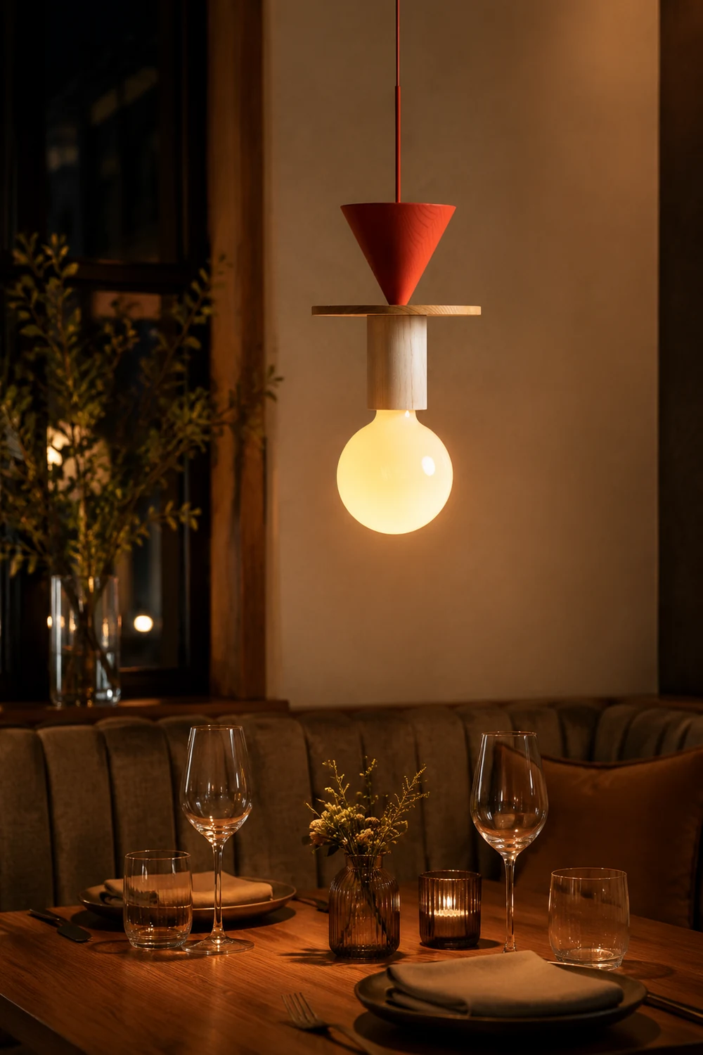 Design Colored Wood Blocks Pendant Light - Lumpaz