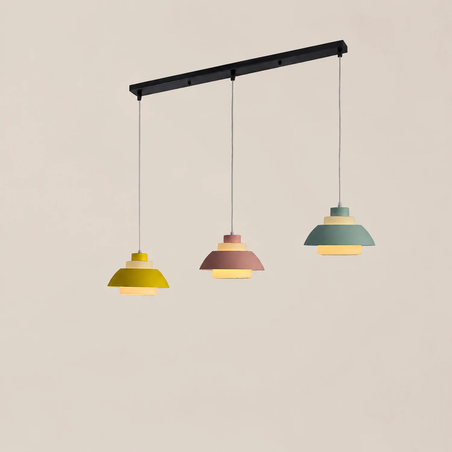 Minimalist Aluminum Pendant Light for Dining Room - Lumpaz