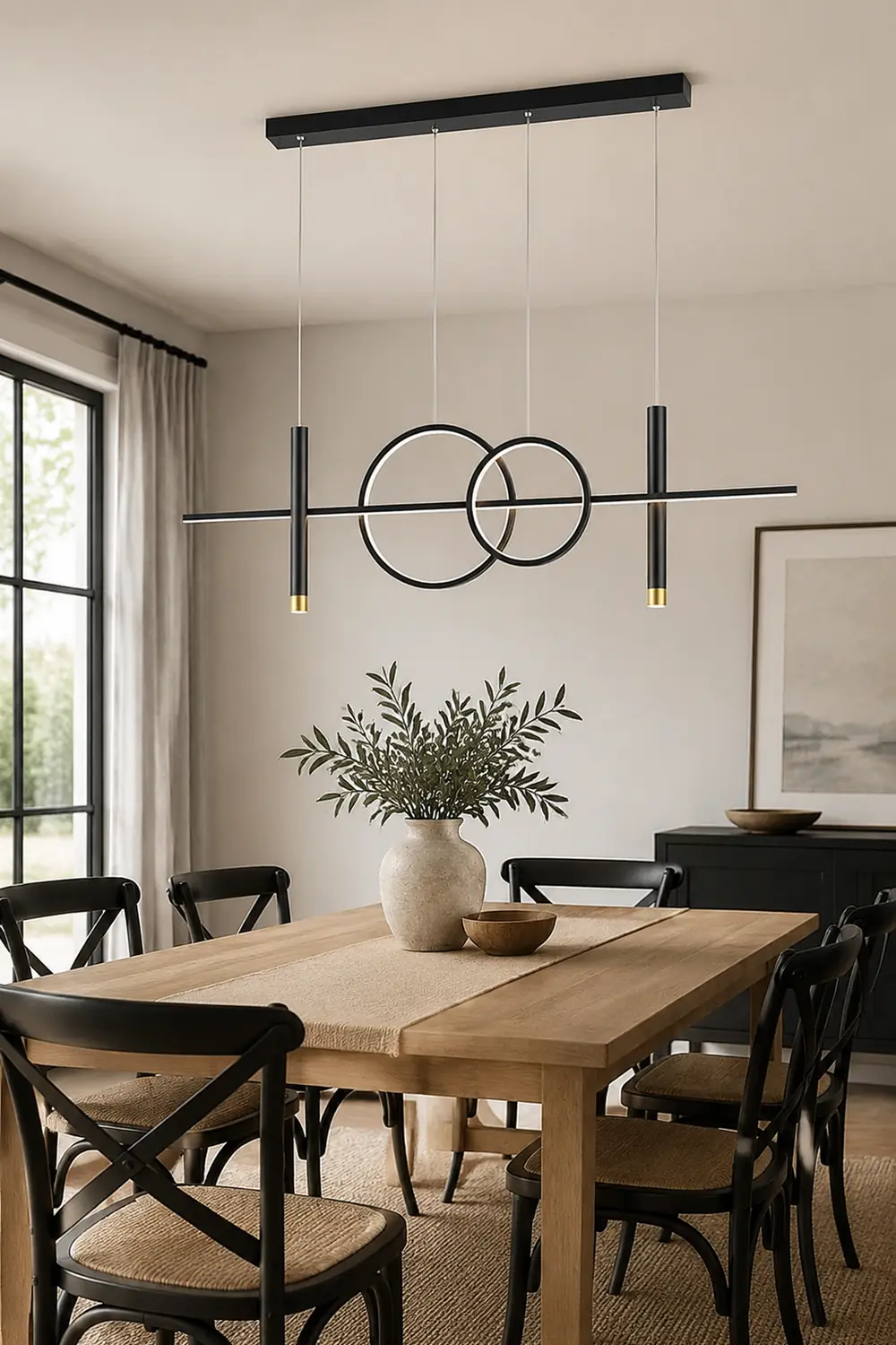 Madina Moderne Lineare Pendelleuchte für Restaurant, Esszimmer - Lumpaz