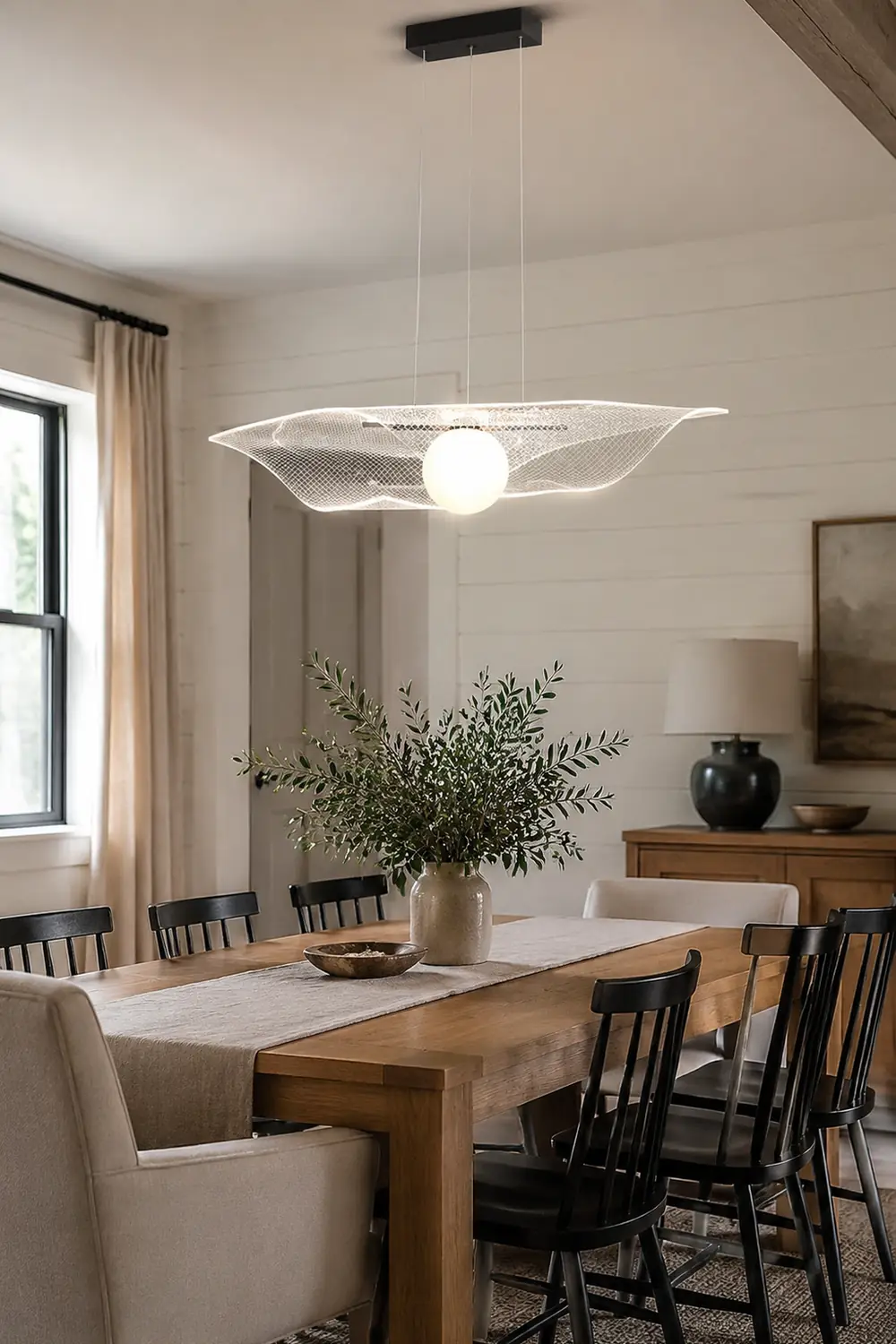Modern Hat Shape Transparent Acrylic Pendant Light - Lumpaz