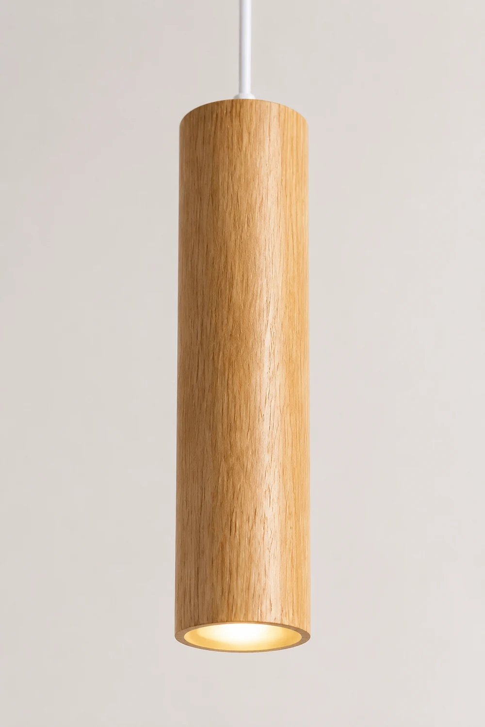 Moderne Einfache LED Pendelleuchte aus Holz für Esszimmer, Restaurant - Lumpaz