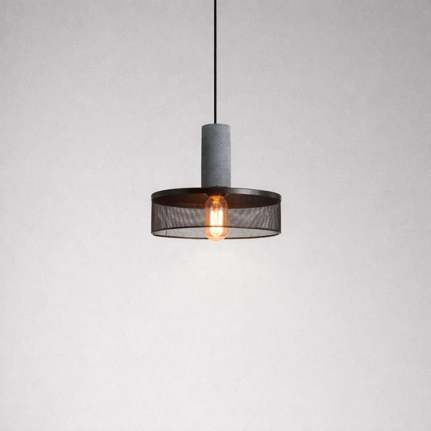 Modern Iron Grey Hanging Light Pendant Lampshade - Lumpaz