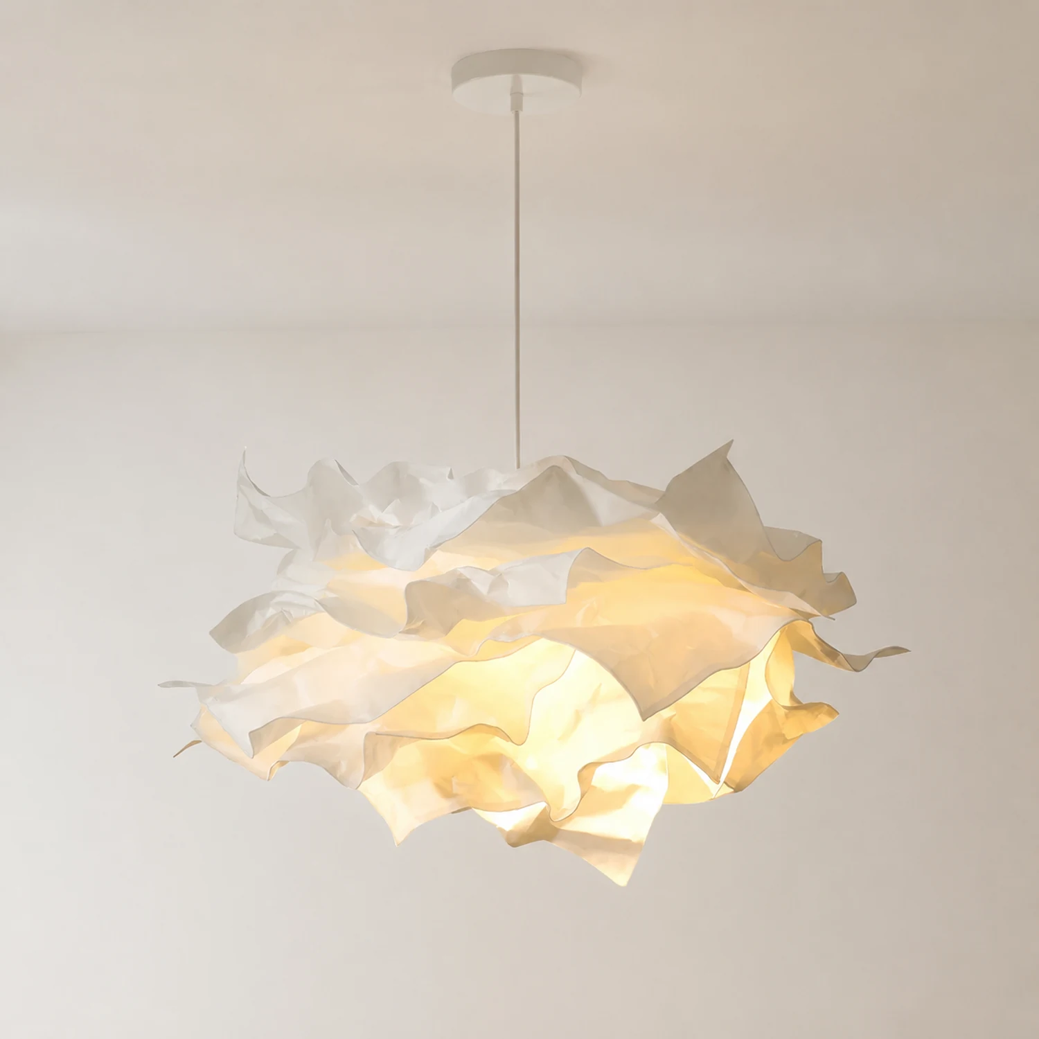 White Pendant Light Art Decor Hanging Lights For Bedroom - Lumpaz