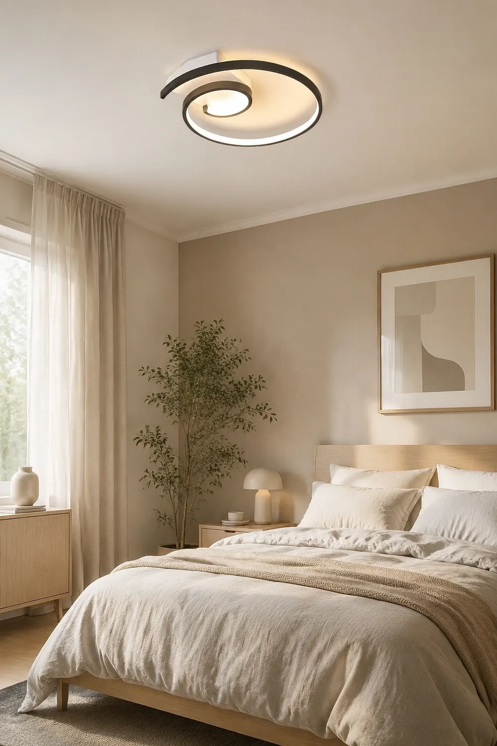 Lacey Spiral LED Deckenleuchte für Schlafzimmer, Kinderzimmer - Lumpaz