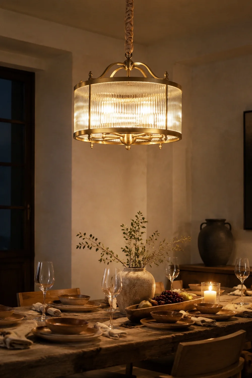 Modern Light Luxury Simple Glass Hanging Light - Lumpaz