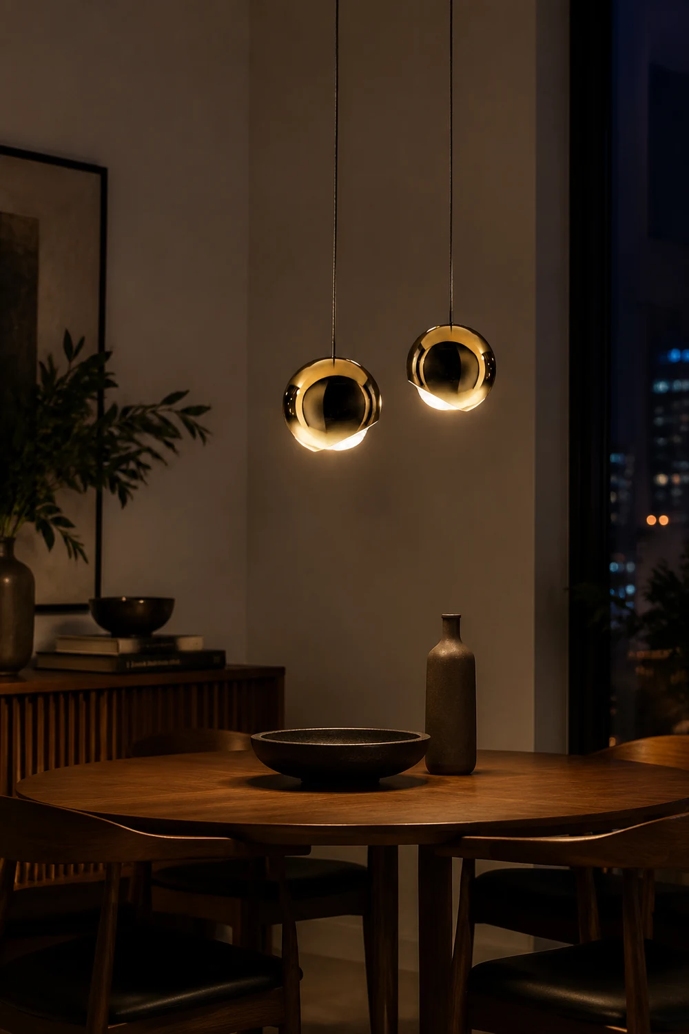 Mid-century Mirror Ball LED Pendant Light - Lumpaz
