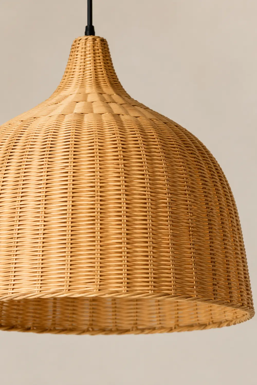 Bamboo Rattan Basket Pendant Light For Kitchen - Lumpaz