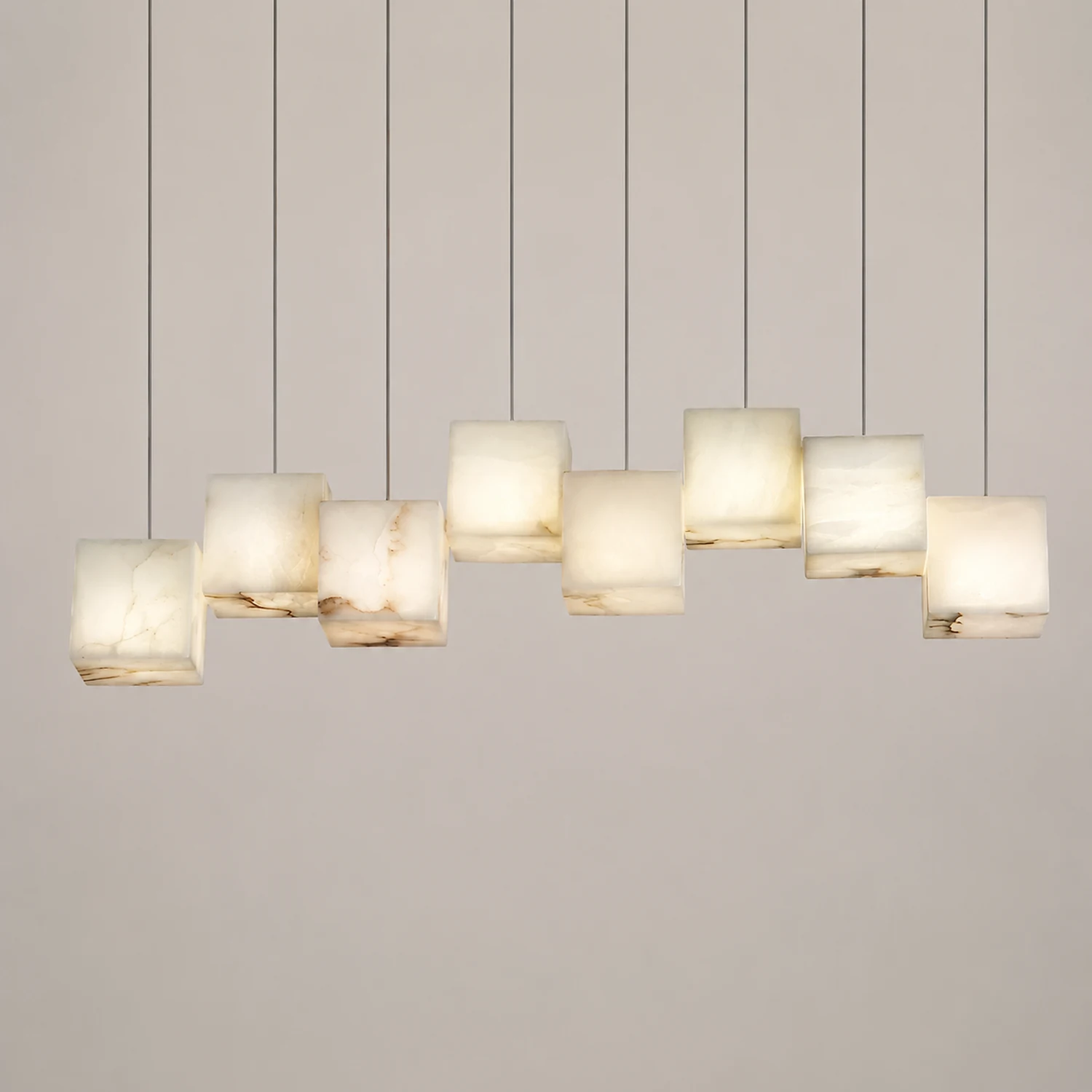 Modern Artistic Geometric Shape Elegant Hanging Light Fixture - Lumpaz