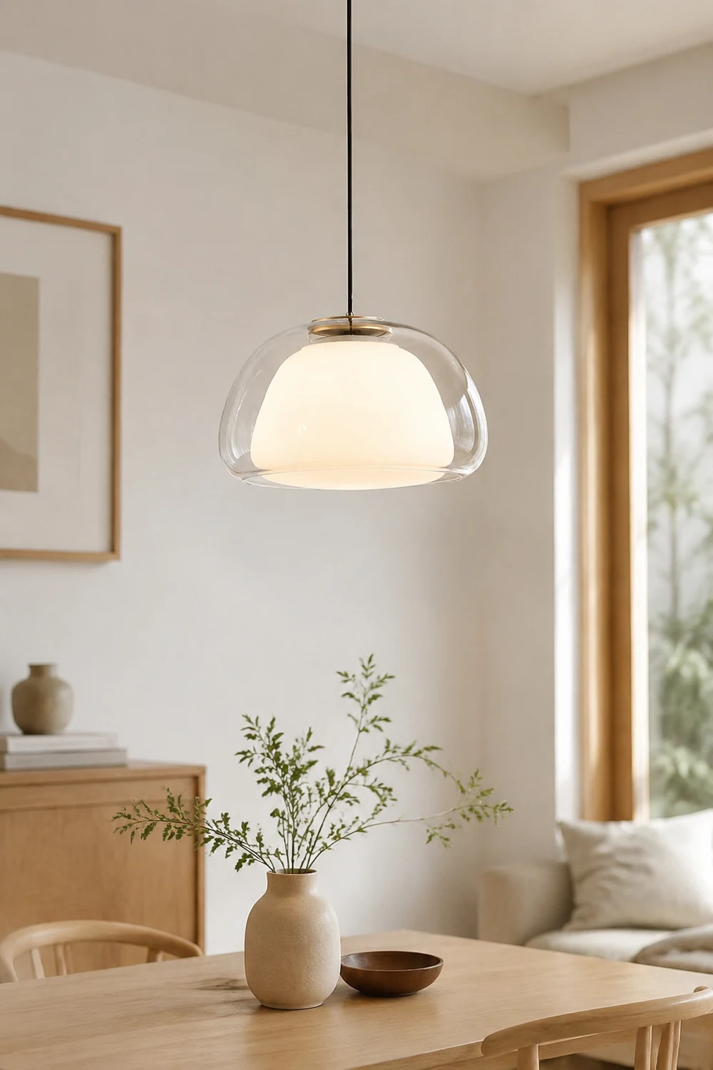 Nordic Modern Minimalist Glass Pendant Light - Lumpaz
