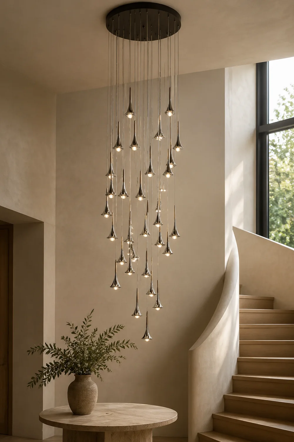 Luxury Raindrop Chandelier LED Hanging Lamp - Lumpaz