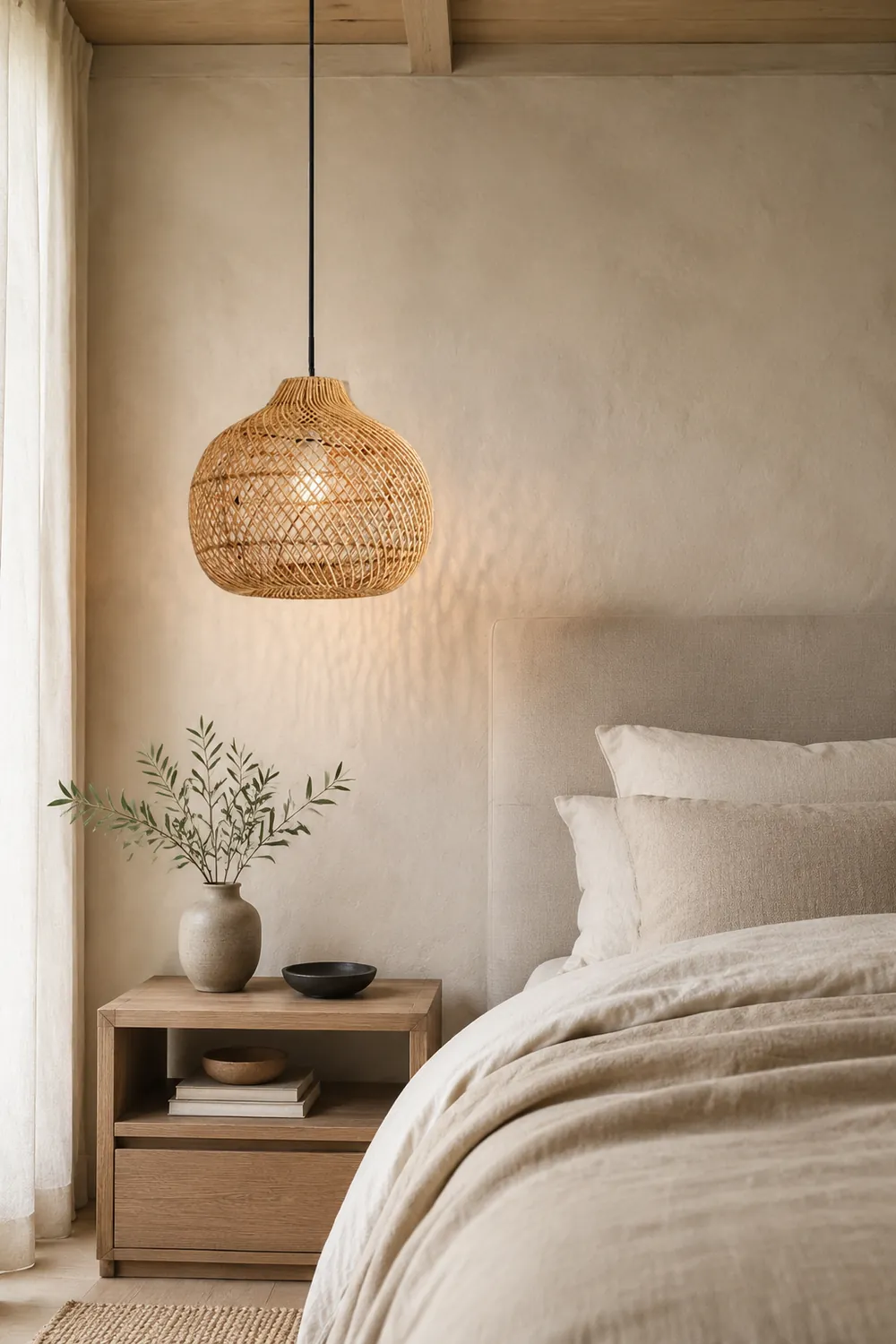 Boho High Quality Rattan Handwoven Pendant Light - Lumpaz