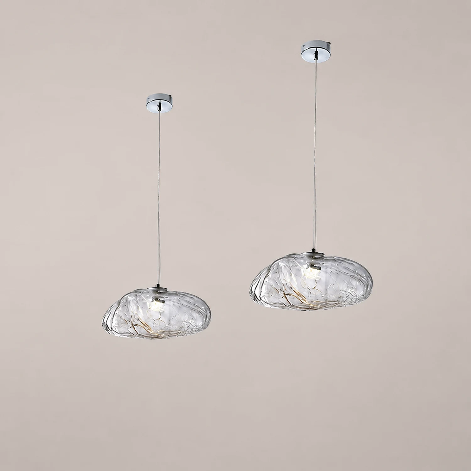 Stylish Glass Cloud Shape Pendant Light Indoor Fixture Decorative Light - Lumpaz