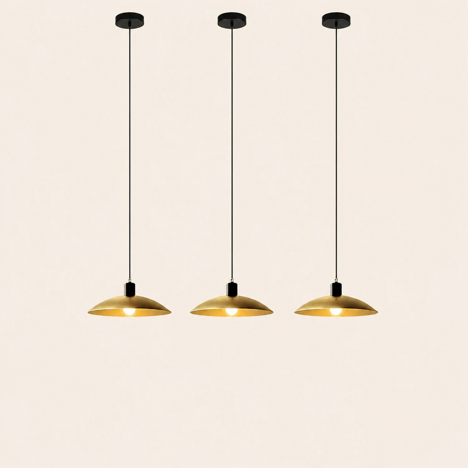 Antique Brass Pendant Lamp Living Room Chandelier for Dining Table - Lumpaz