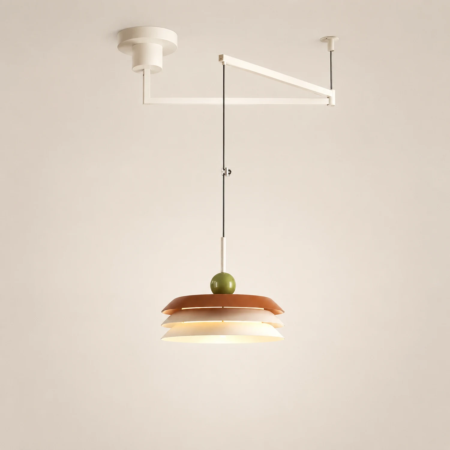 Modern Morandi Layered Metal Hanging Lights - Lumpaz