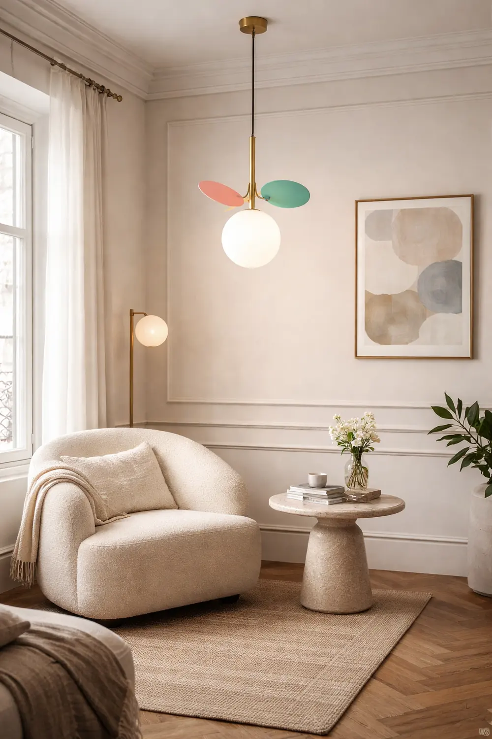 Glass Lampshade Chandelier Personality Art PVC Pendant Light - Lumpaz