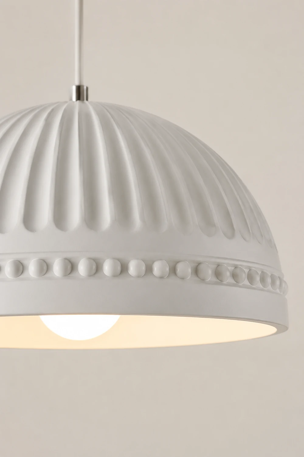 Cream Style Resin Creative Pendant Light - Lumpaz