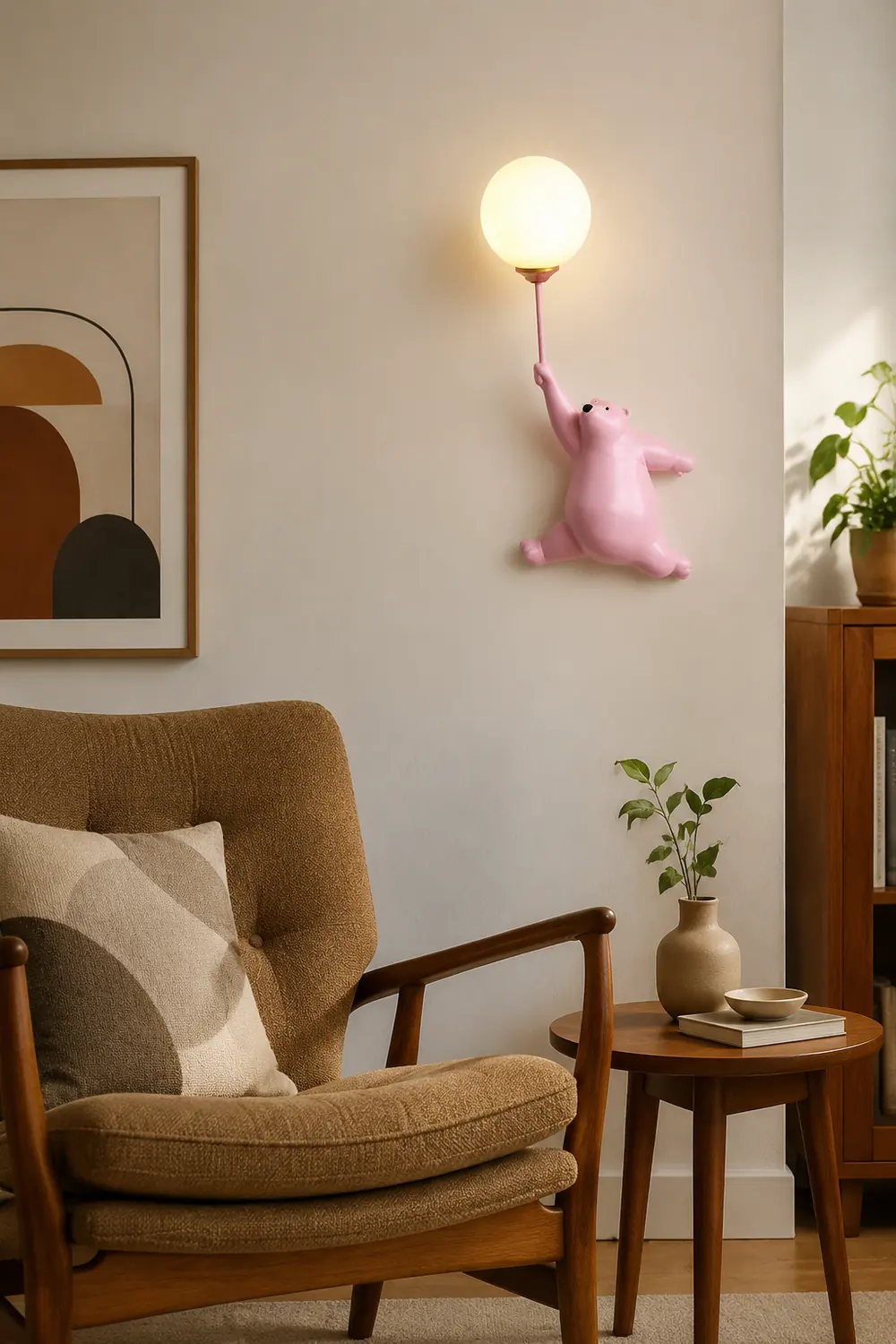 Fateh Wandlampe Bär Ballon, 4 Farben - Lumpaz