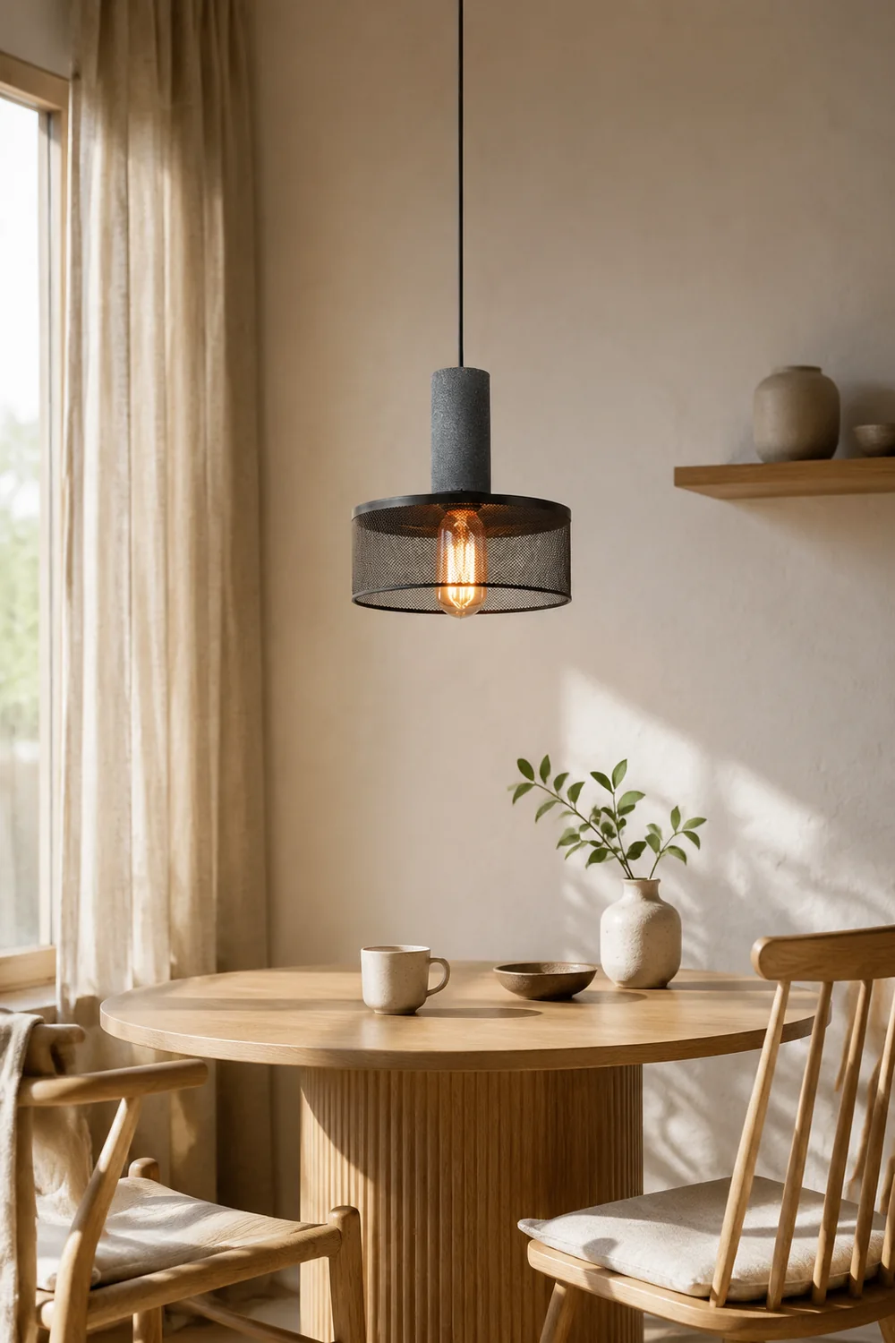 Modern Iron Grey Hanging Light Pendant Lampshade - Lumpaz