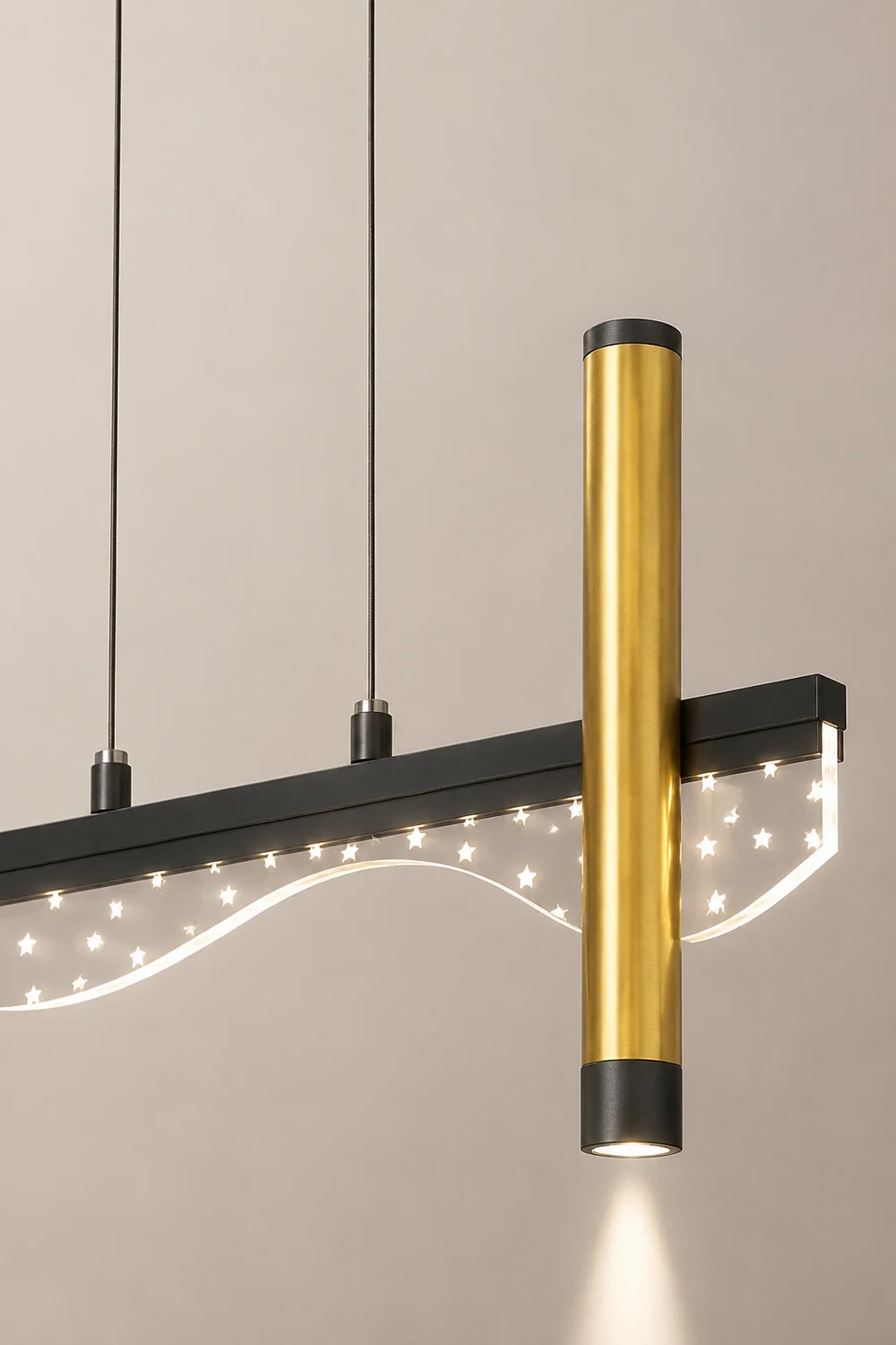 Moderne LED Kronleuchter Sternenhimmel Pendelleuchte für Esszimmer & Restaurant - Lumpaz