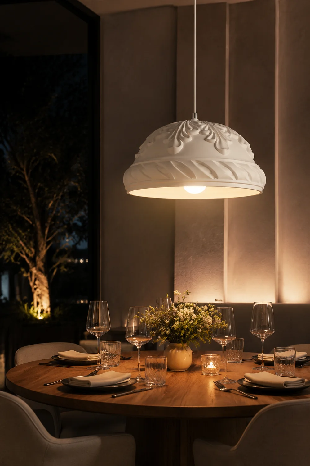 French Style Resin Retro Pendant Light - Lumpaz