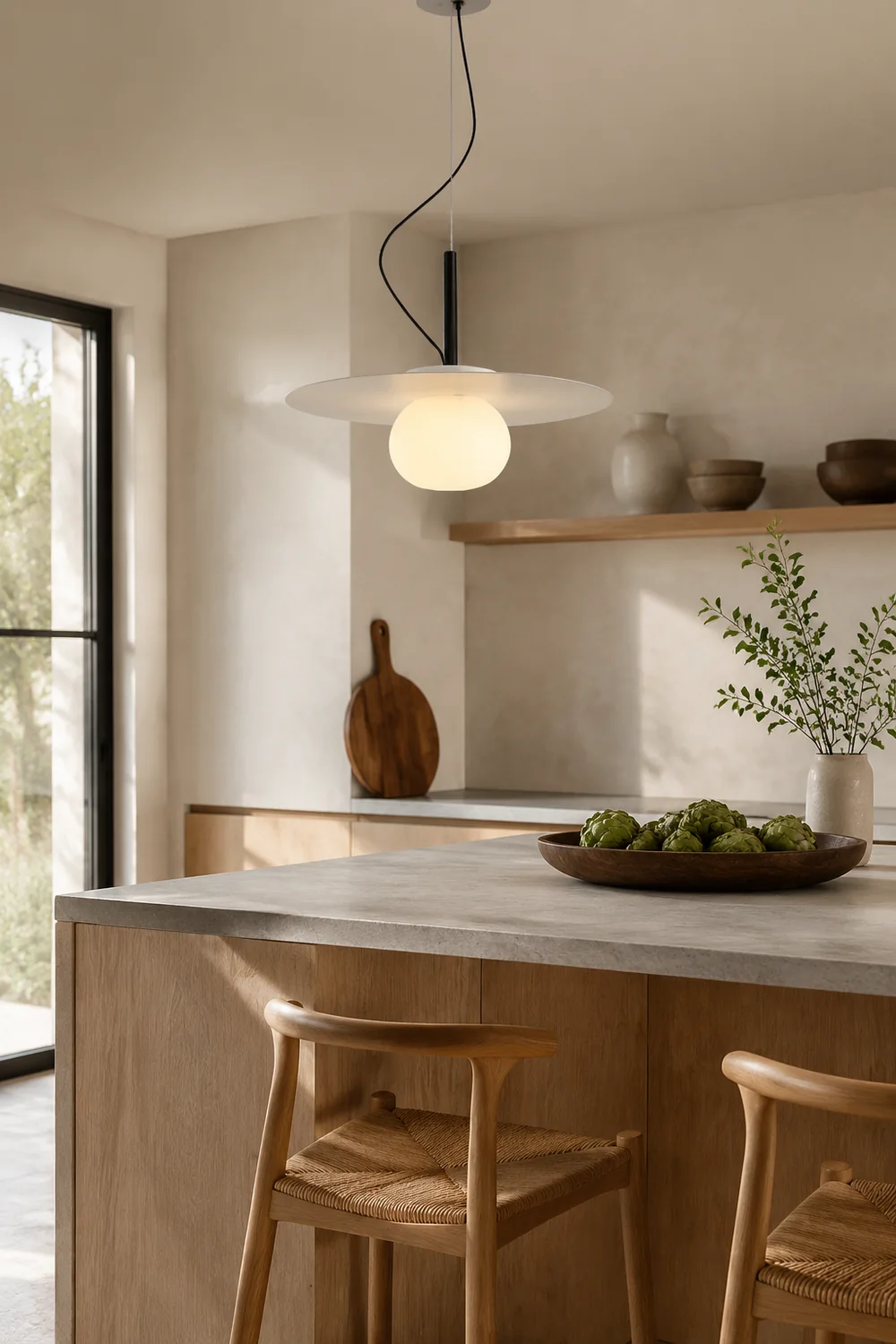 Modern Iron Pendant Light Glass Chandelier - Lumpaz