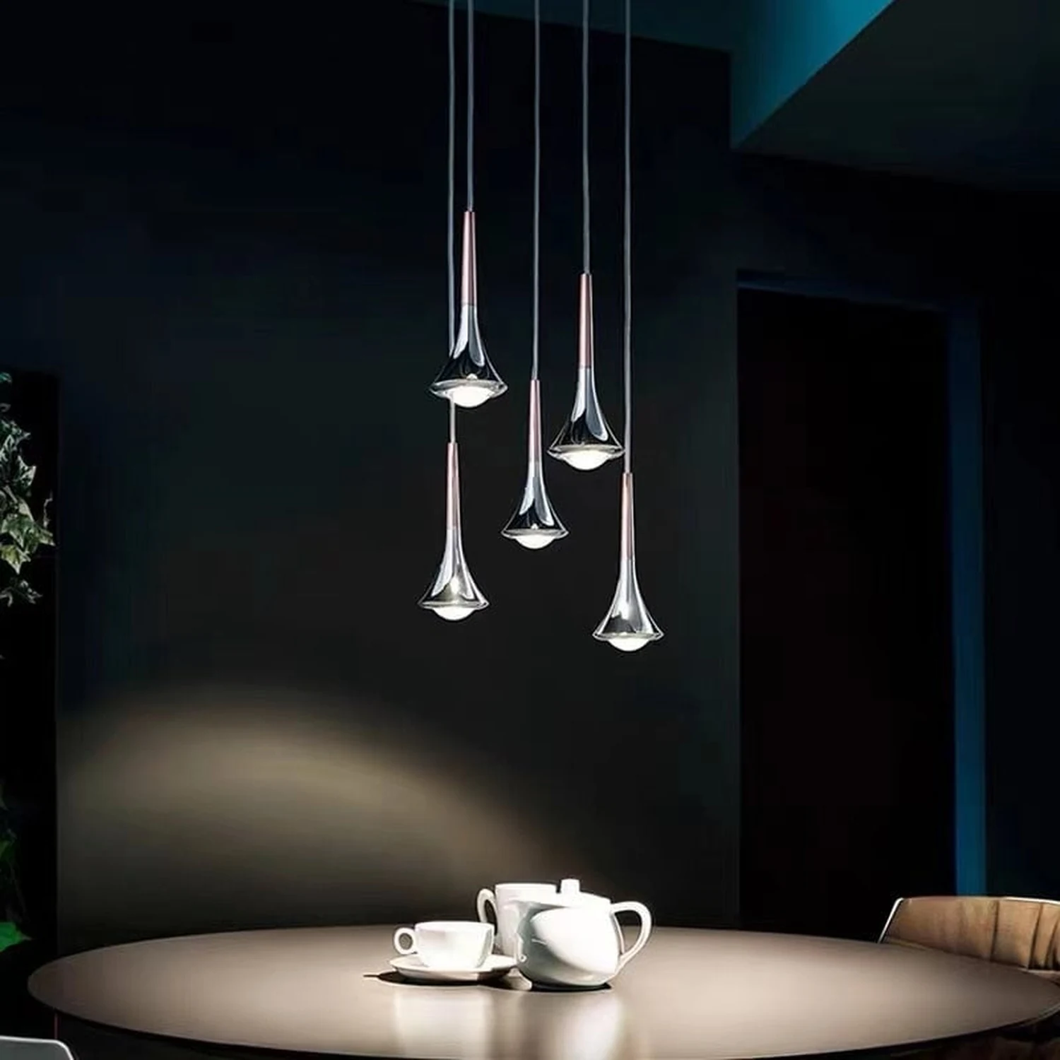 Luxury Raindrop Chandelier LED Hanging Lamp - Lumpaz