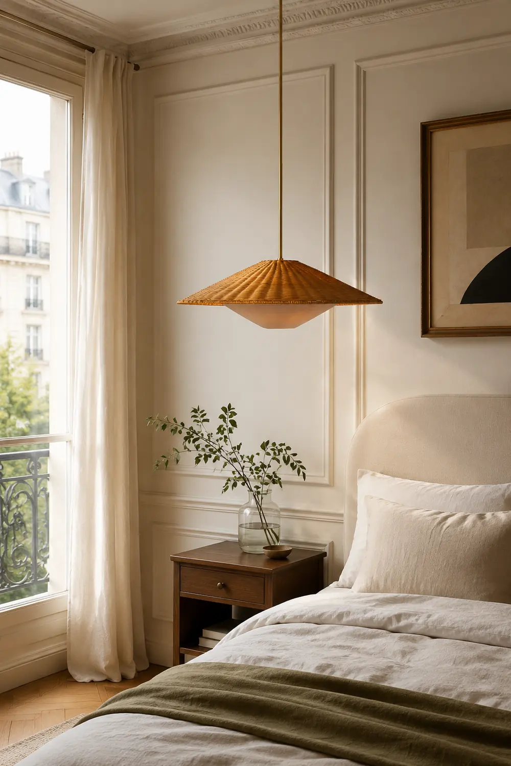 Retro Rattan Handwoven Zen Pendant Light - Lumpaz
