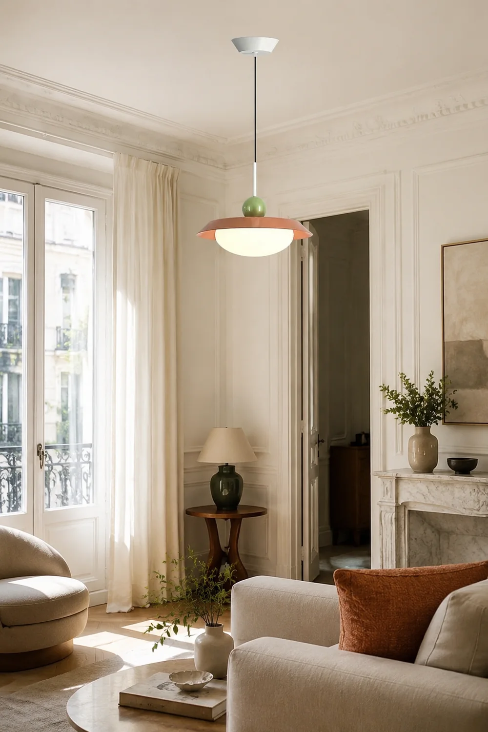 Modern Morandi Layered Metal Hanging Lights - Lumpaz