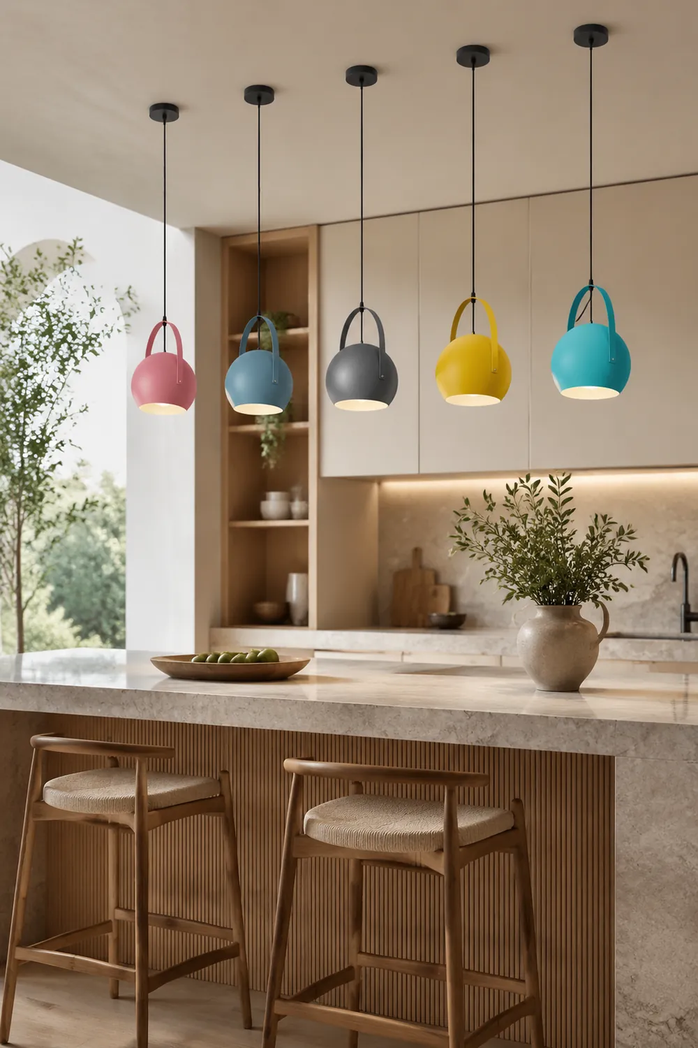 Morandi Pendelleuchte 5 Farben - Lumpaz