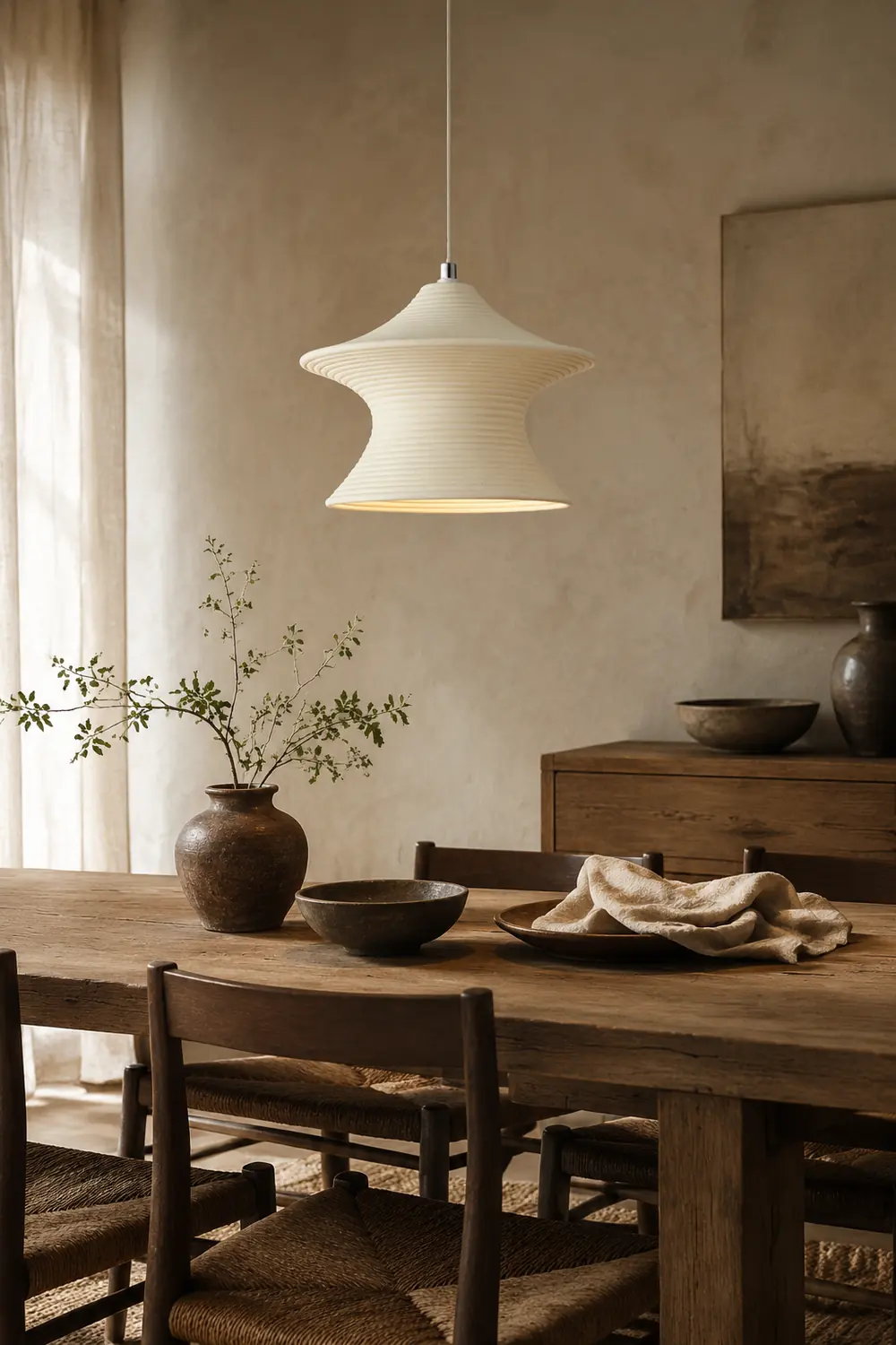Wabi-Sabi Style Minimalist Nordic Art Pendant Lamp - Lumpaz
