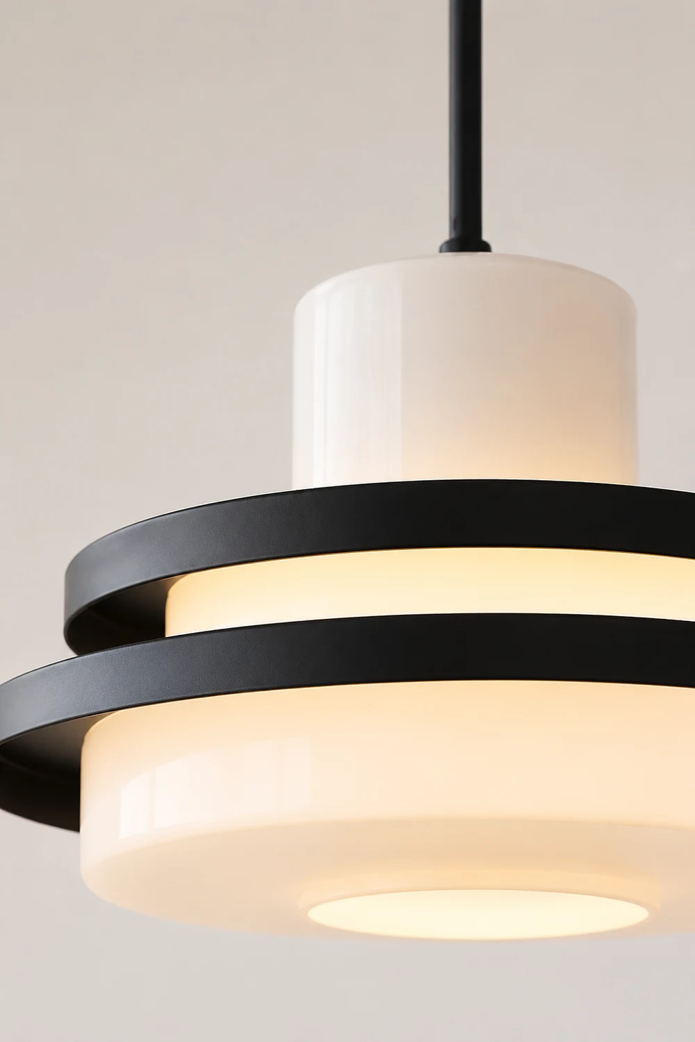 Vintage Bauhaus Equator Glass Pendant lamps - Lumpaz