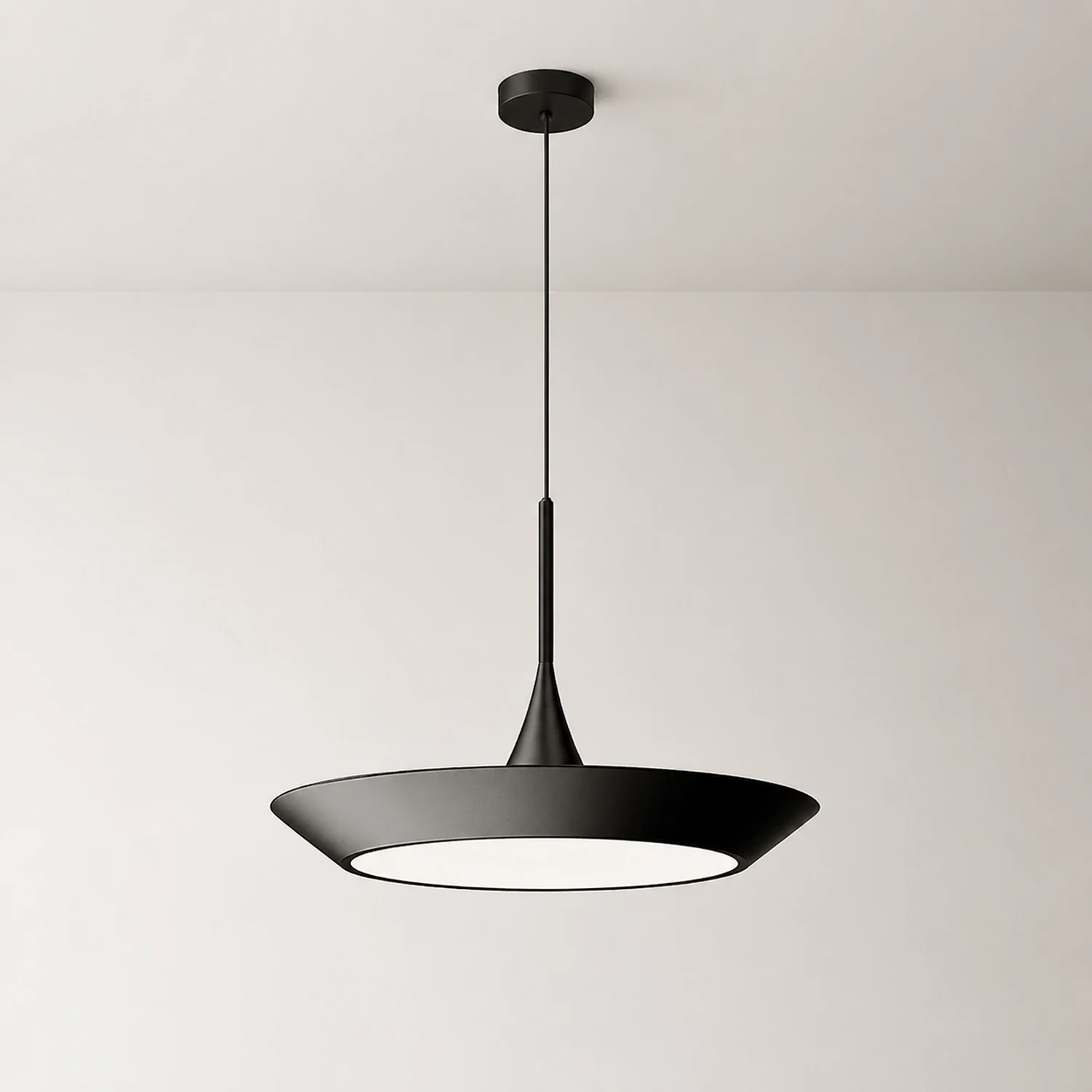 Minimalist LED Pendant Light Luxury Ultra Thin Hanging Lamps - Lumpaz