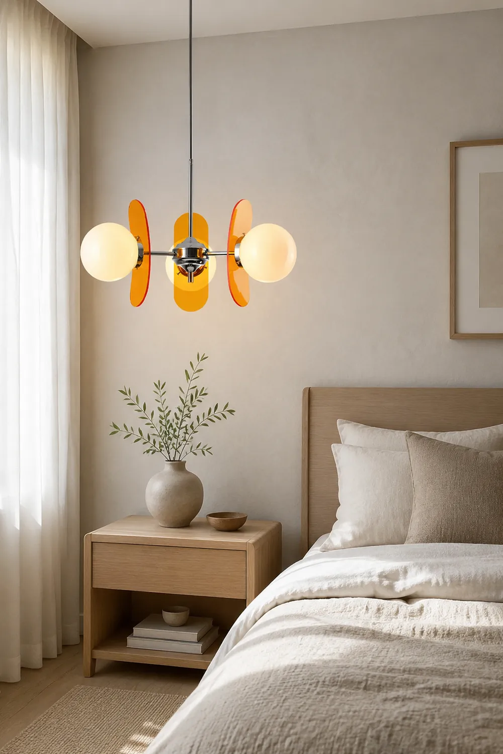Modern Acrylic Art Deco Pendant Light For Living Room - Lumpaz