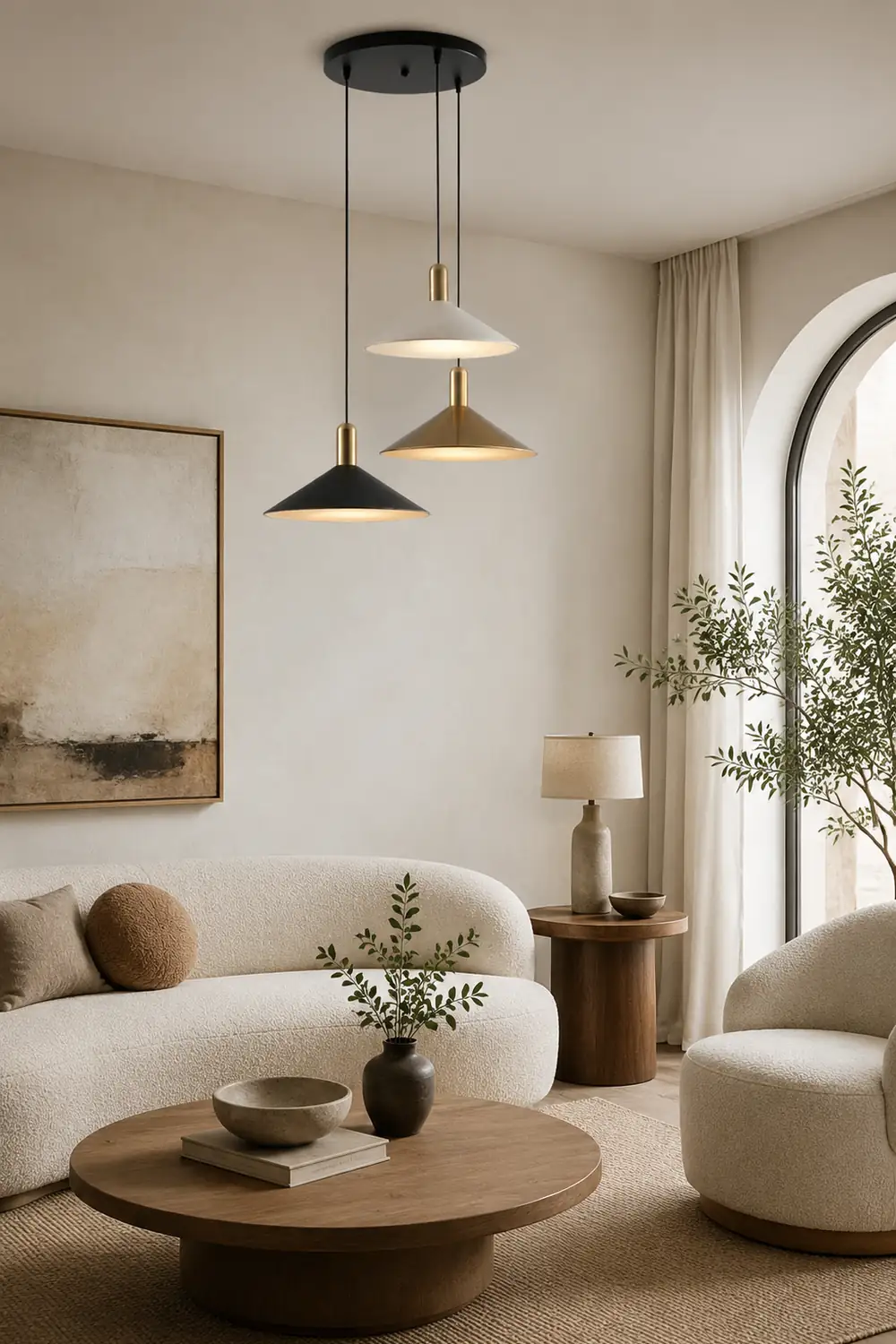 Carins Pendelleuchte, 3-farbig - Lumpaz