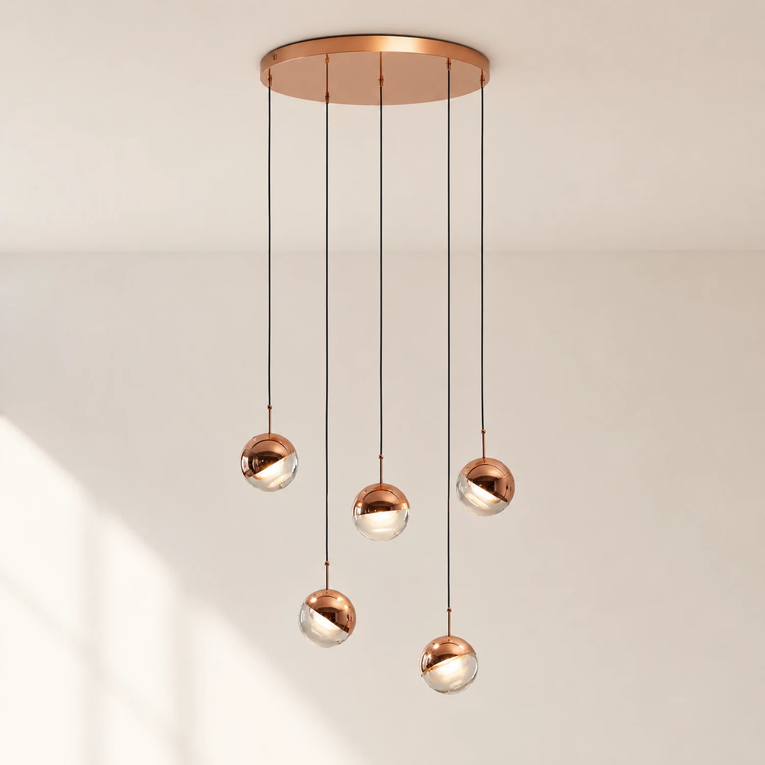 Valentina Pendelleuchte, Metall&Glas, 2-farbig - Lumpaz